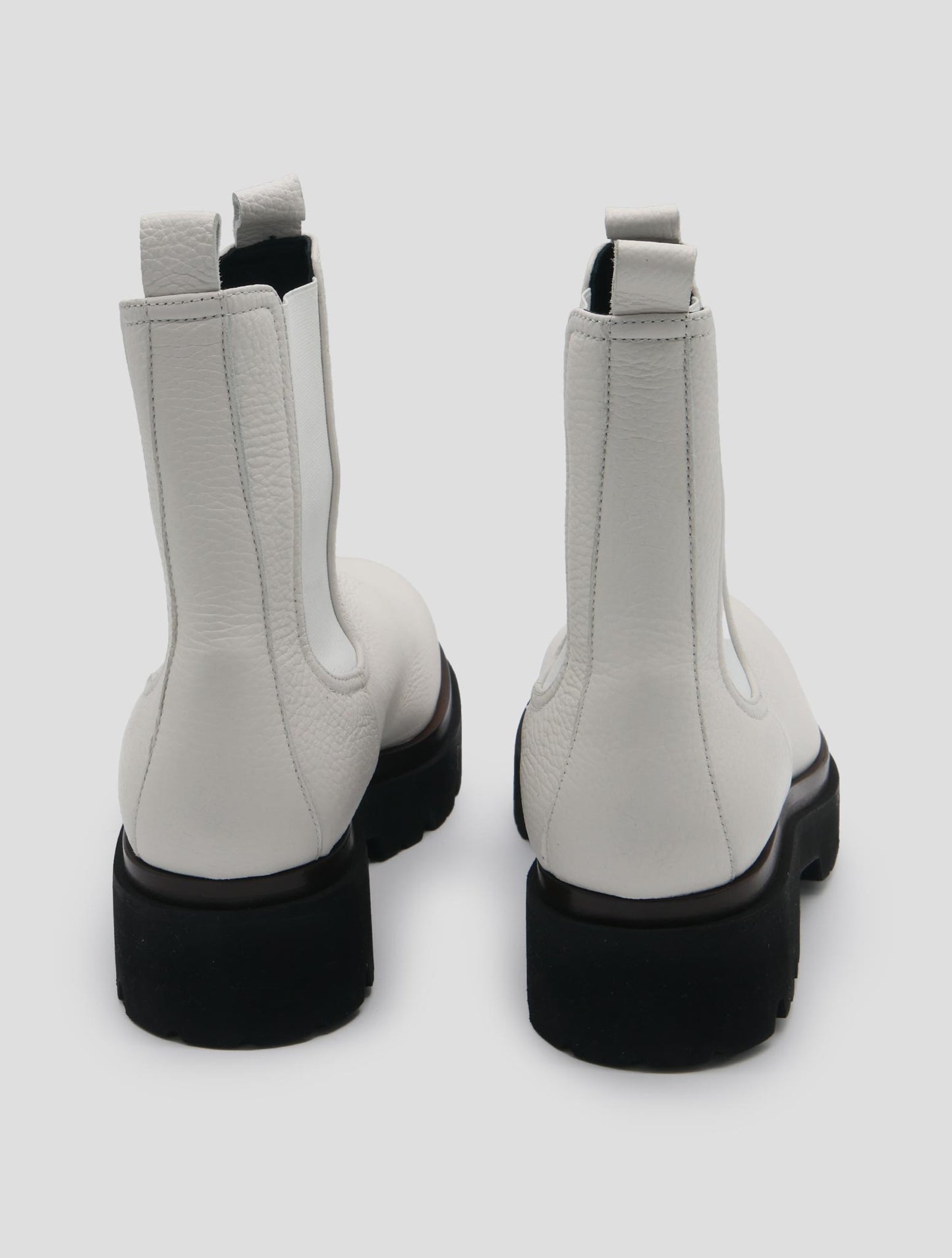 Kiton White Leather Deer Boots Women