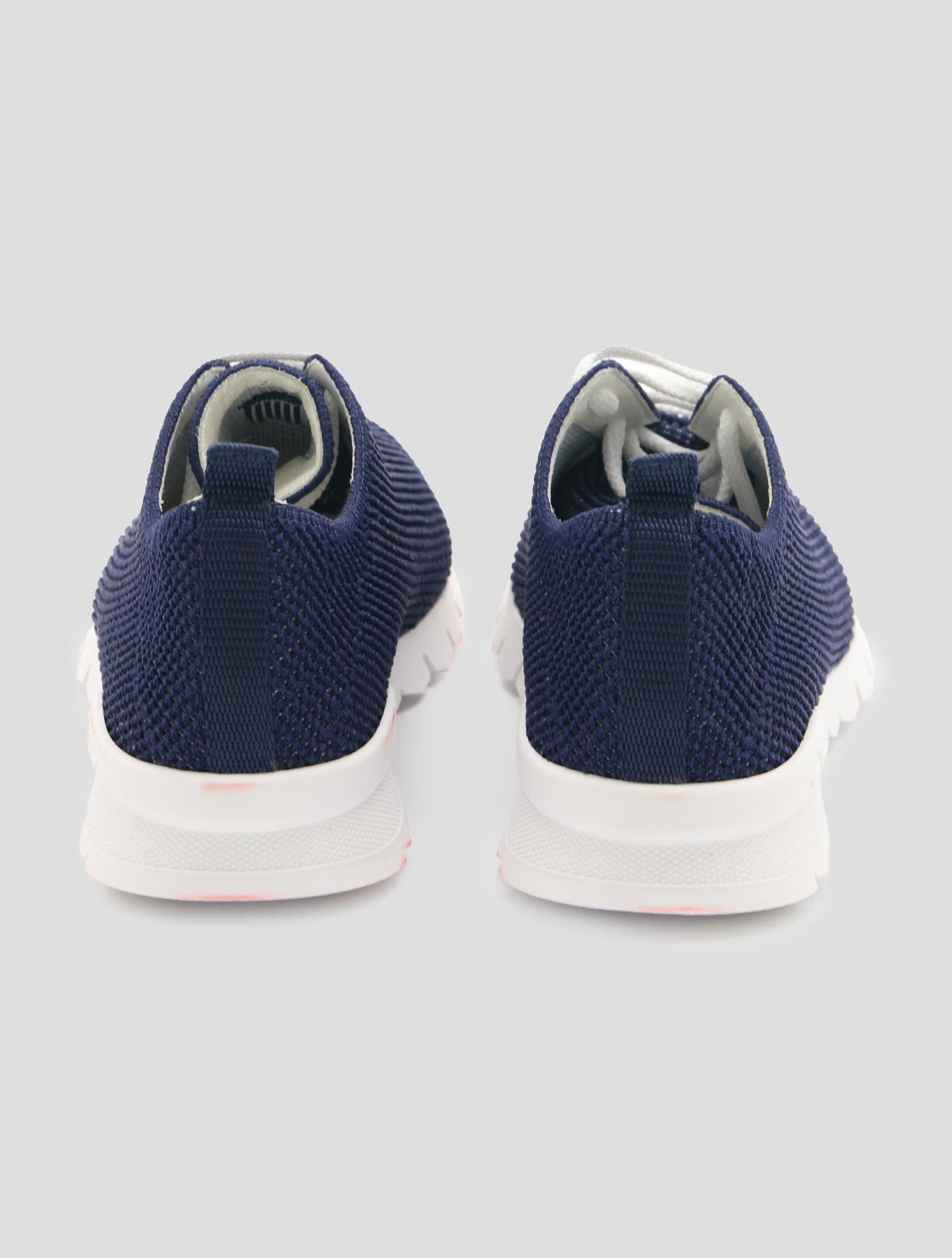Kiton Blue Cotton Ea Sneakers Women