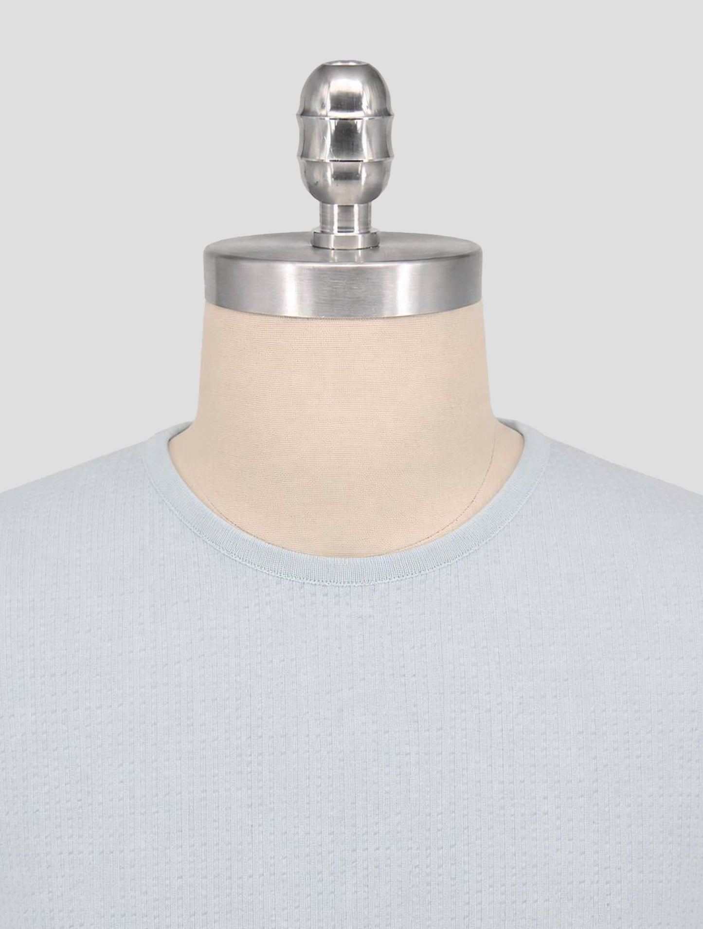Kiton Knt Light Blue Cotton T-Shirt
