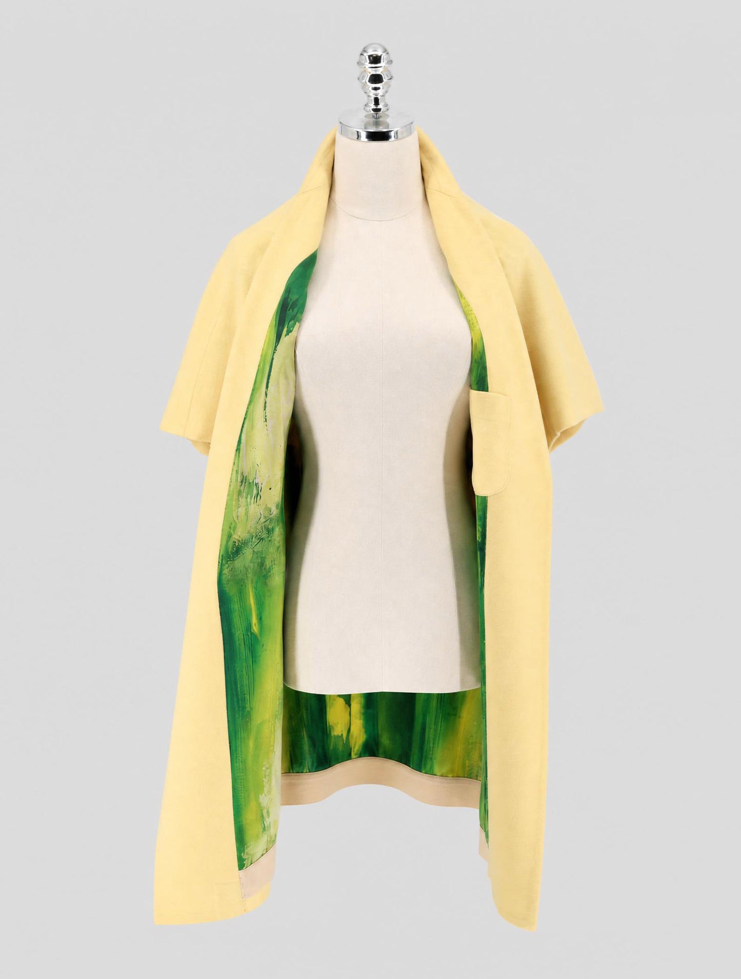 Kiton Yellow Cashmere Overcoat Women
