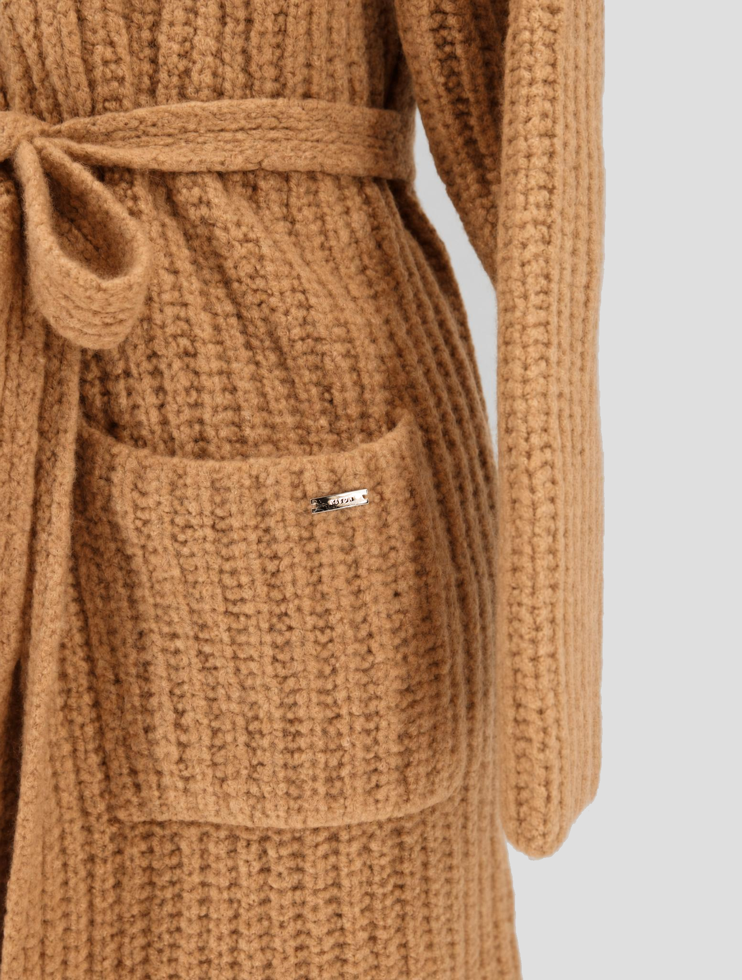 Kiton Brown Cashmere Silk Cardigan Women