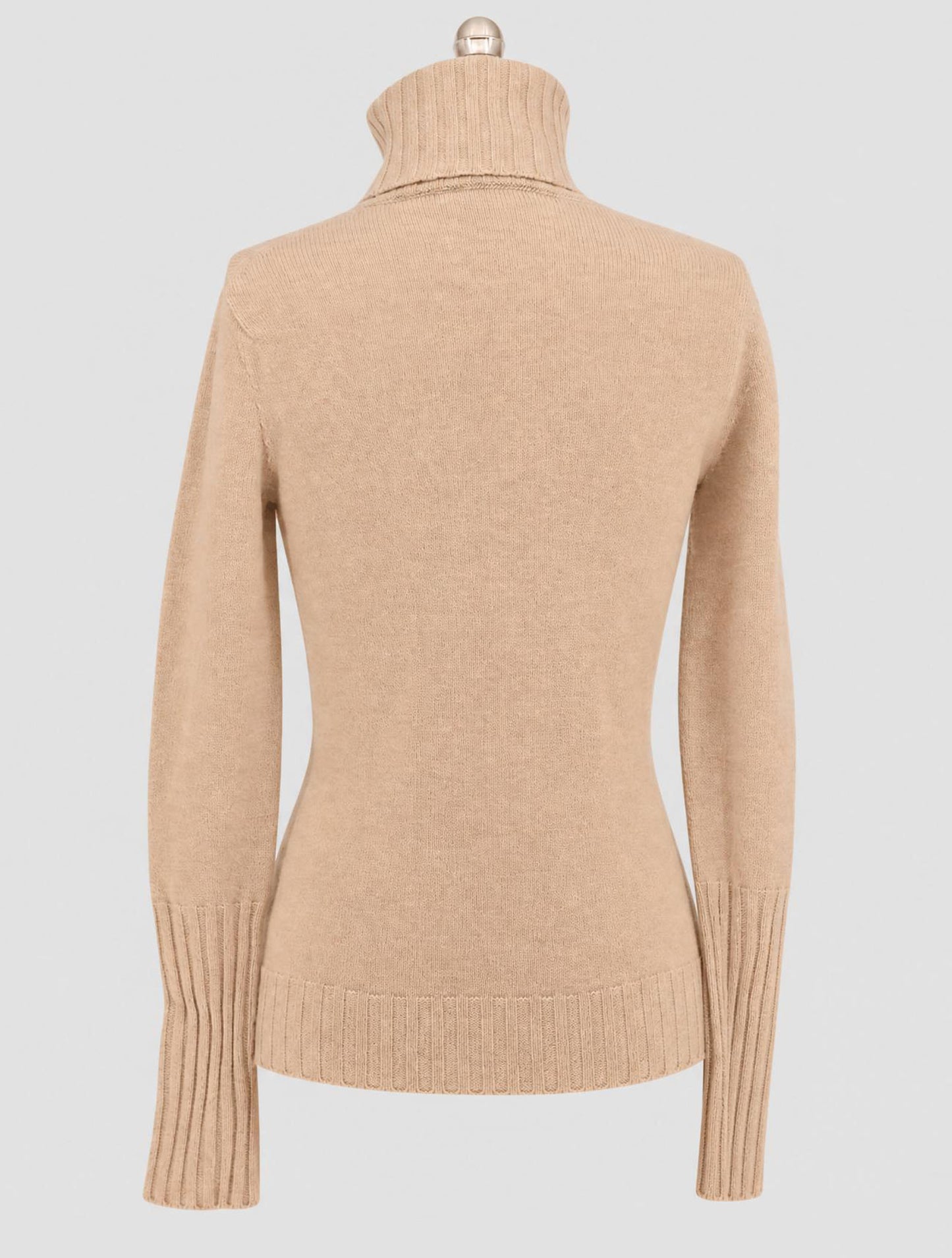 Kiton Beige Cashmere Sweater Turleneck Women