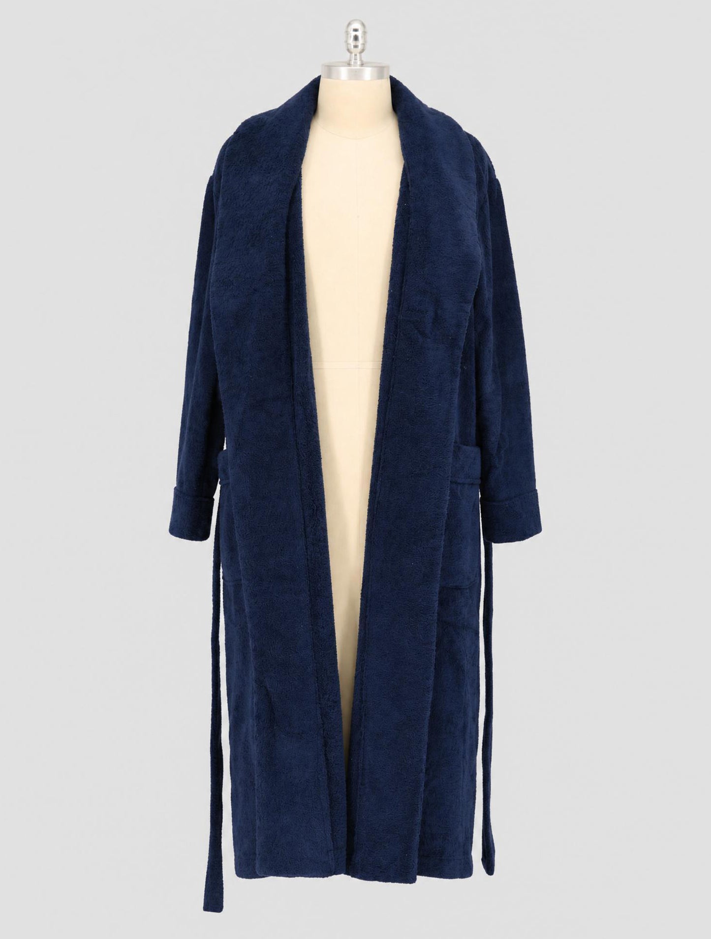 Kiton Blue Cotton Dressing Gown