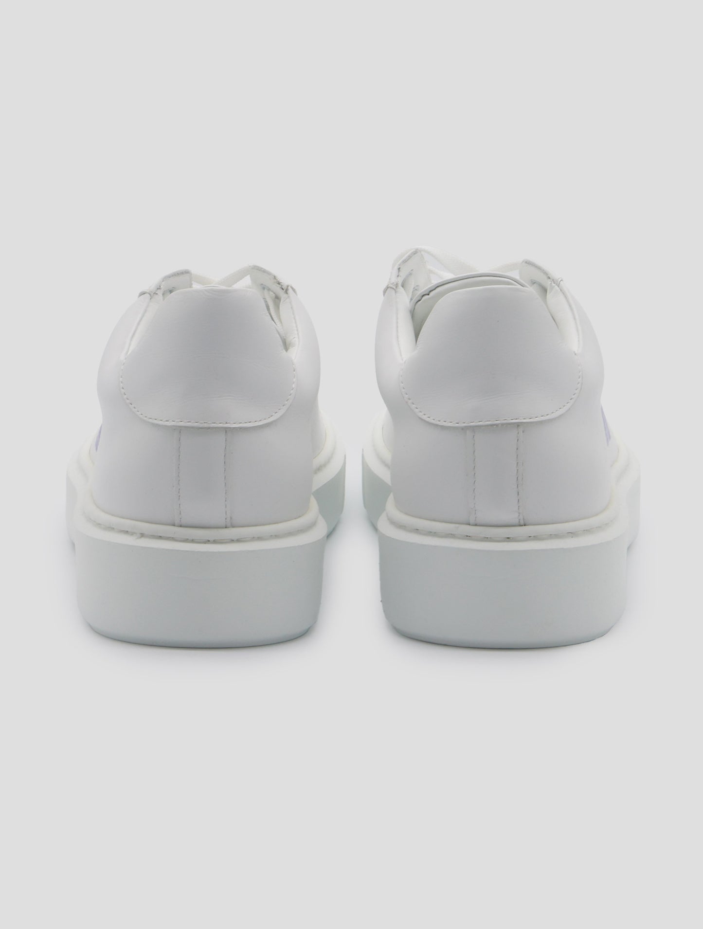 Kiton Knt White Leather Sneakers