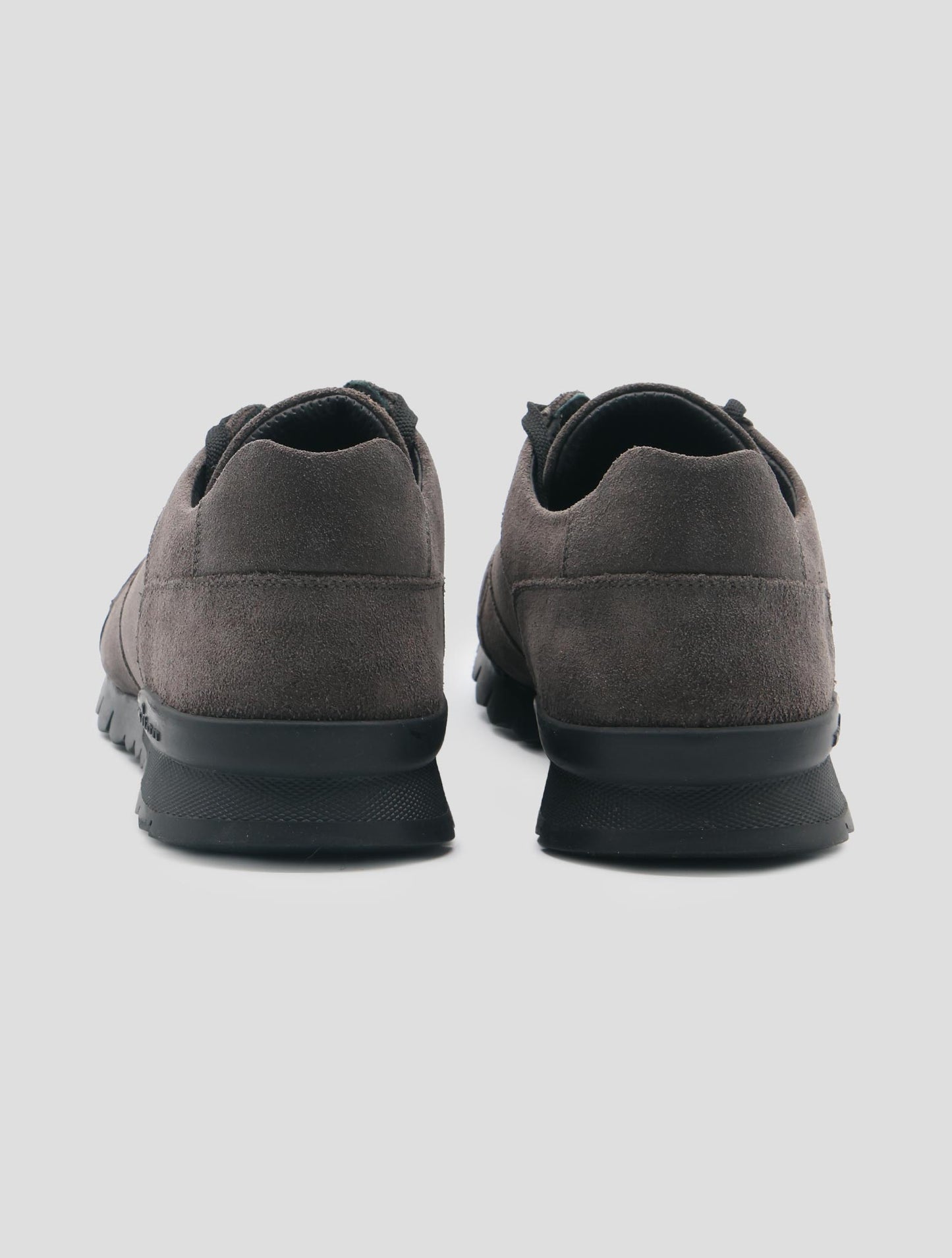 Kiton Gray Leather Sneakers