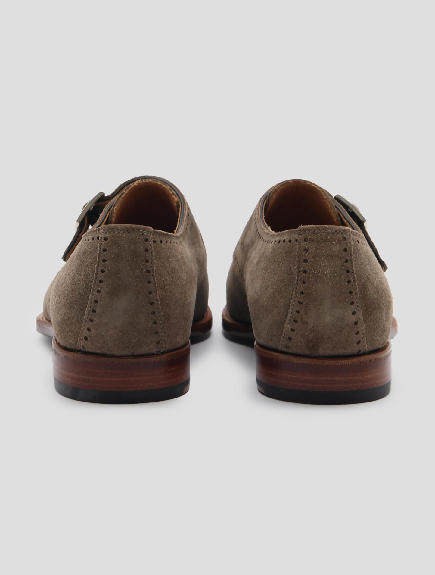 Kiton Beige Leather Suede Dress Shoes