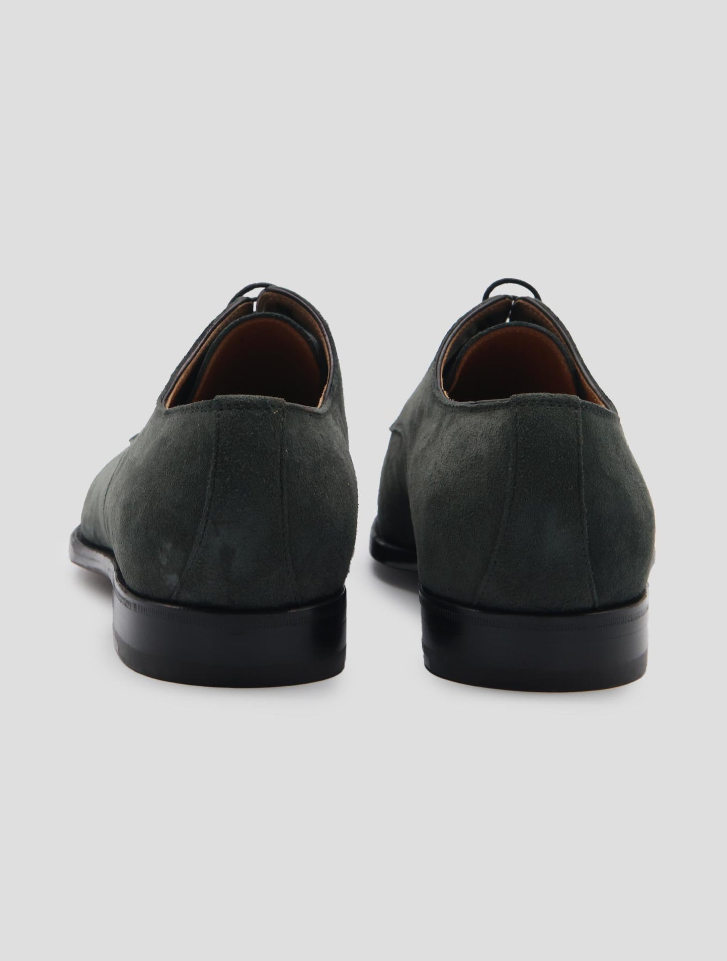 Kiton Gray Leather Suede Dress Shoes