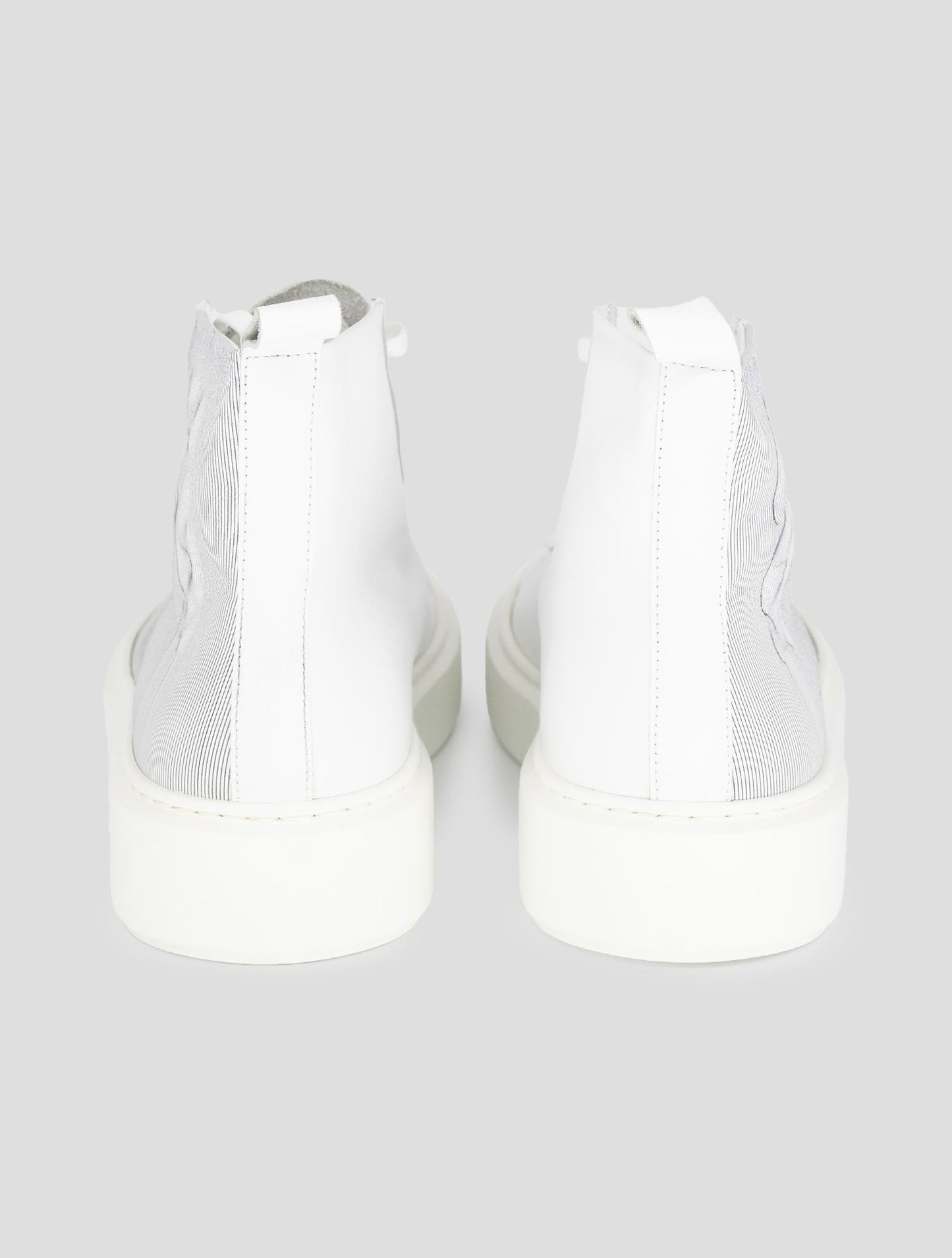 Kiton Knt White Leather Boots