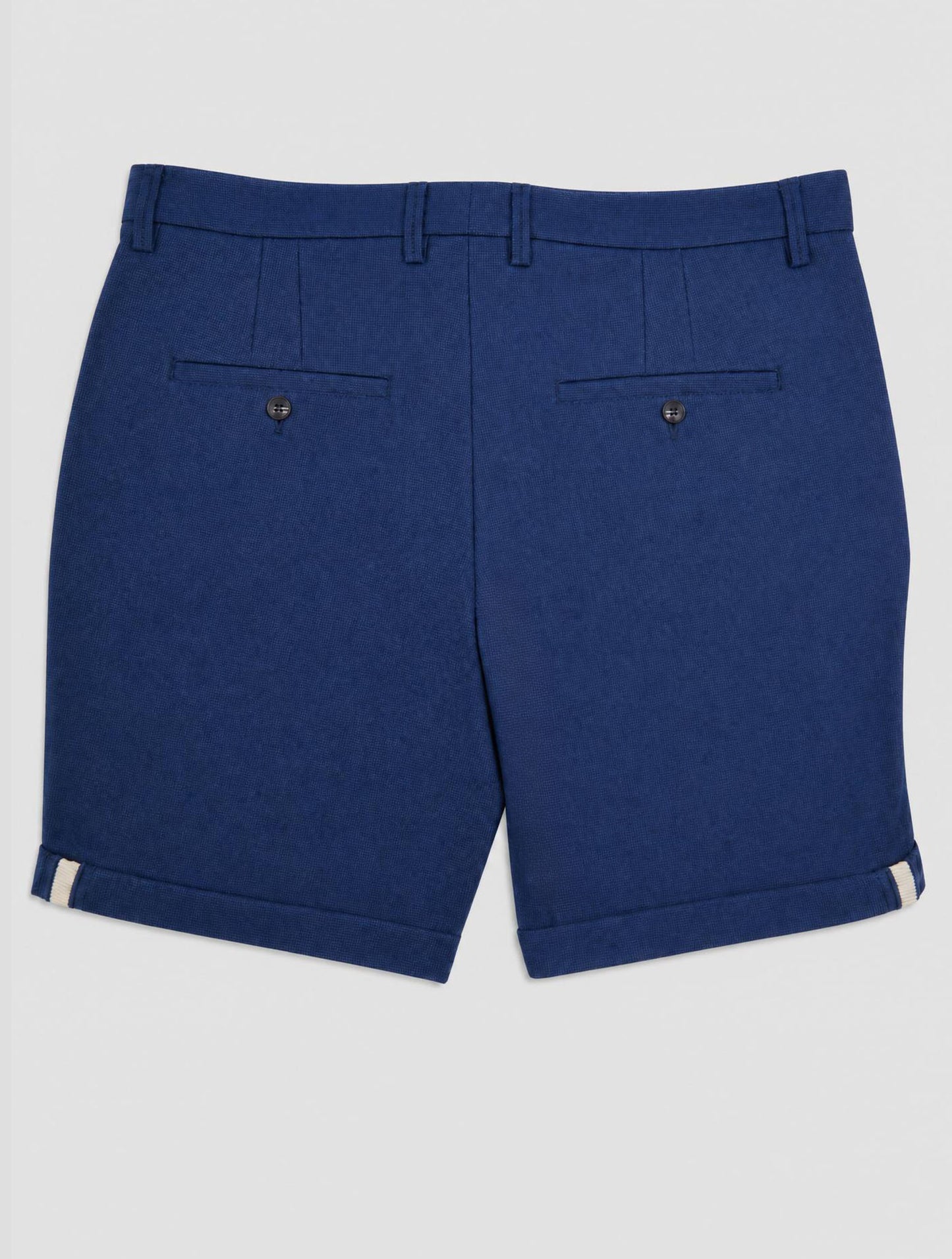 Kiton Blue Virgin Wool Pa Short Pants