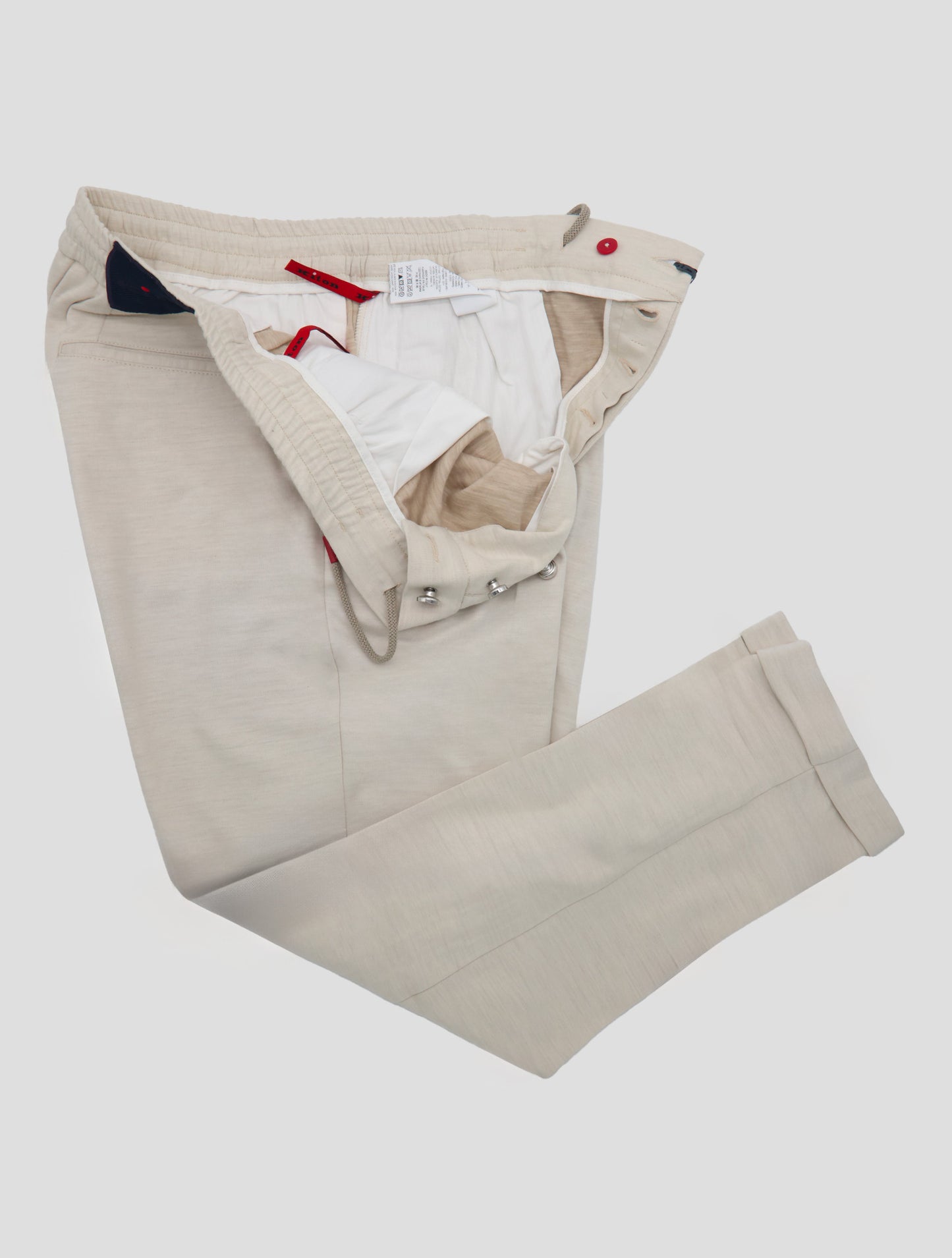 Kiton Beige Wool Pa Pants