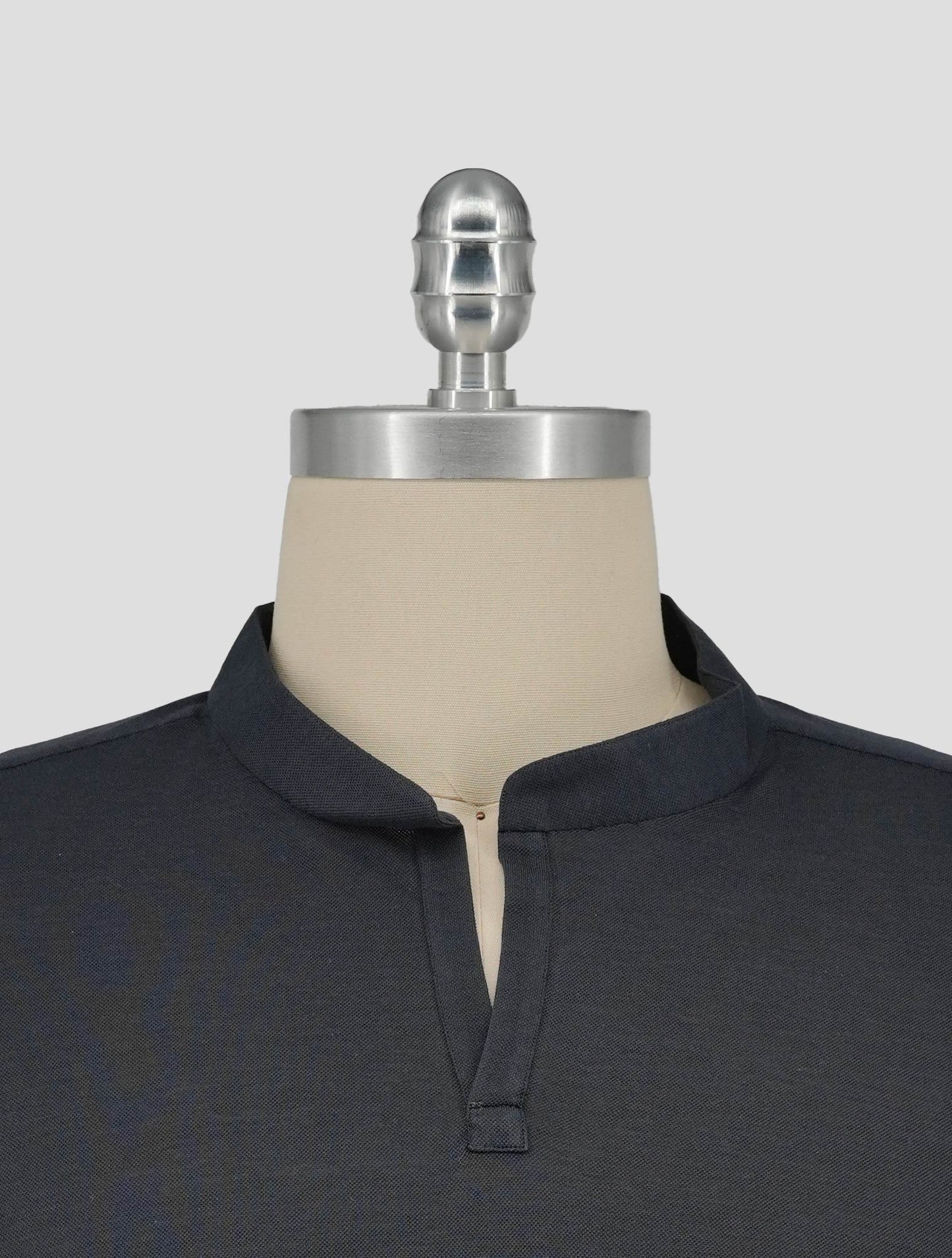 Kiton Blue Cotton Shirt
