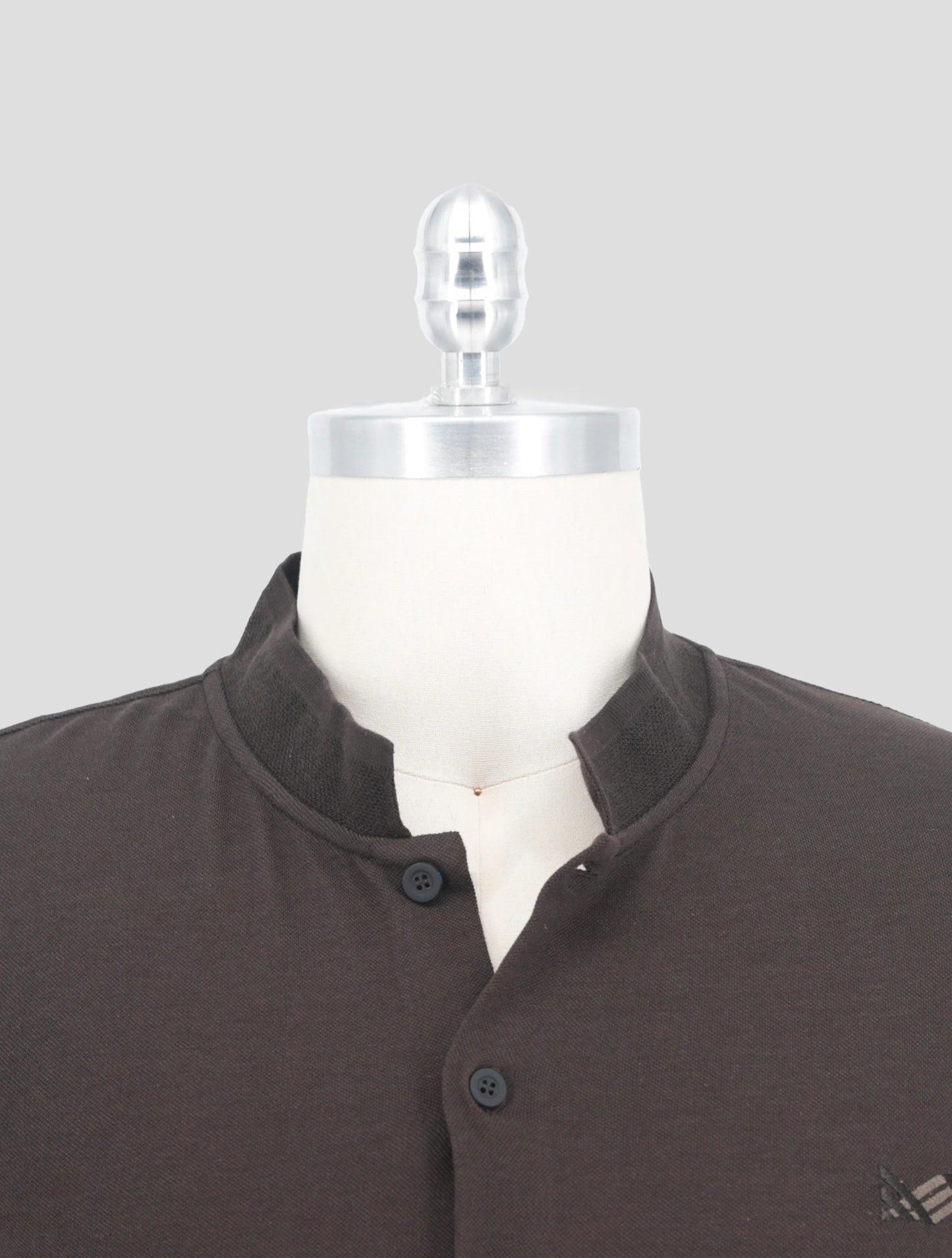 Kiton Knt Brown Cotton Silk Shirt