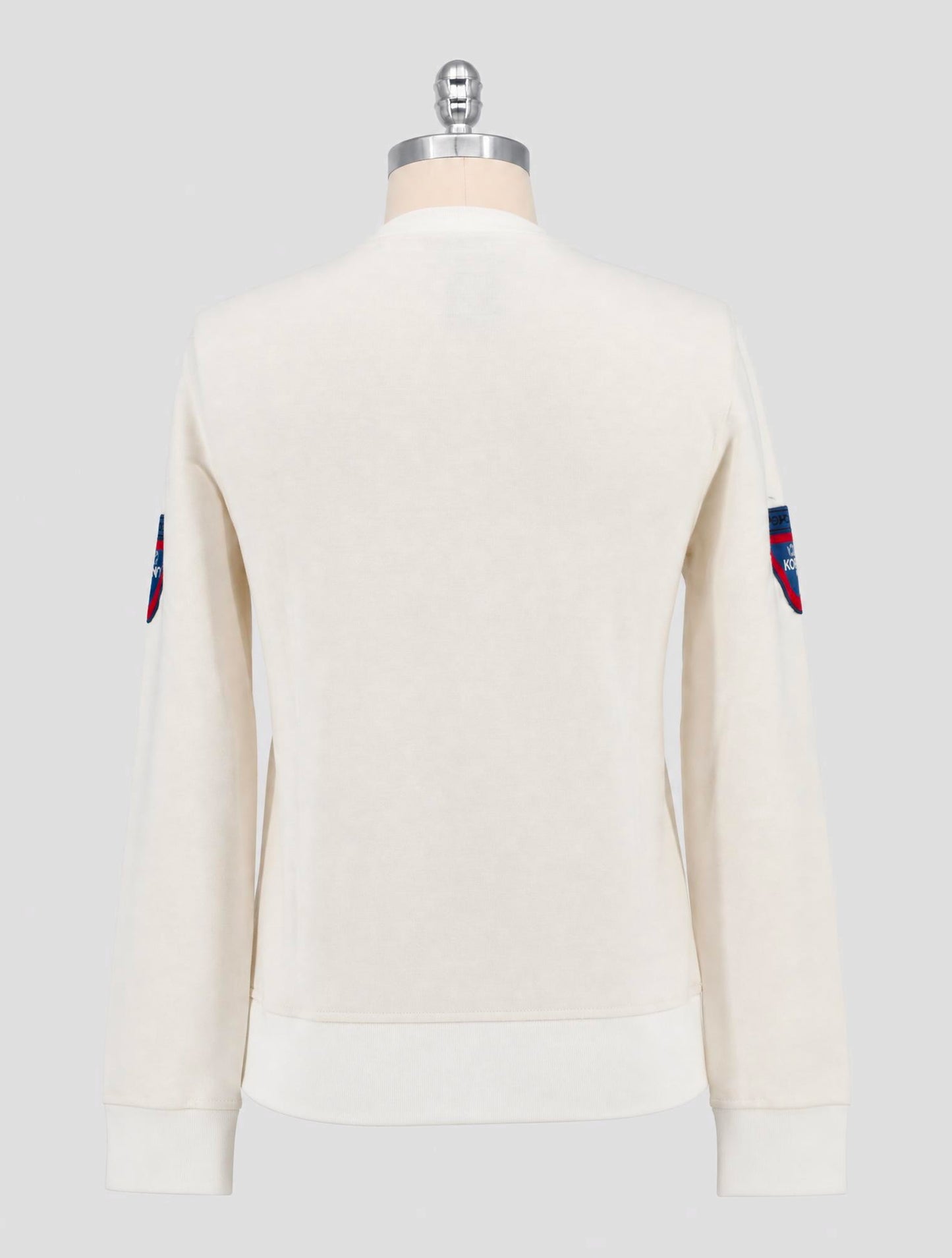 Kiton Knt White Cotton Sweater Crewneck