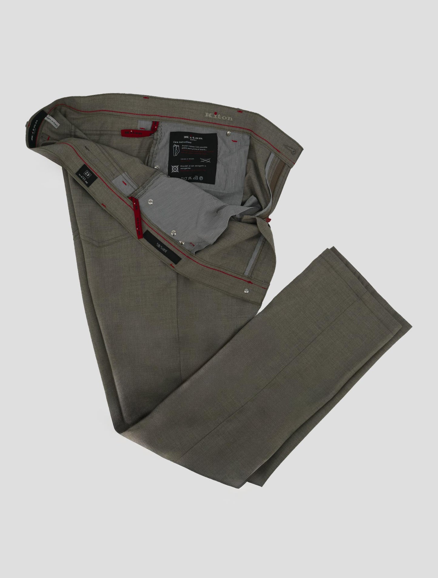Kiton Beige Cashmere Pants