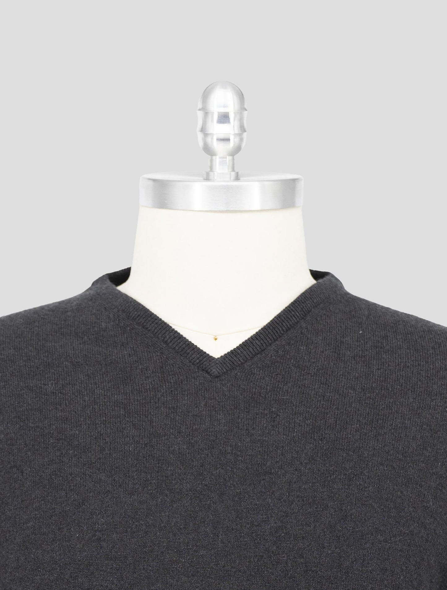 Kiton Gray Cashmere Sweater Half Zip
