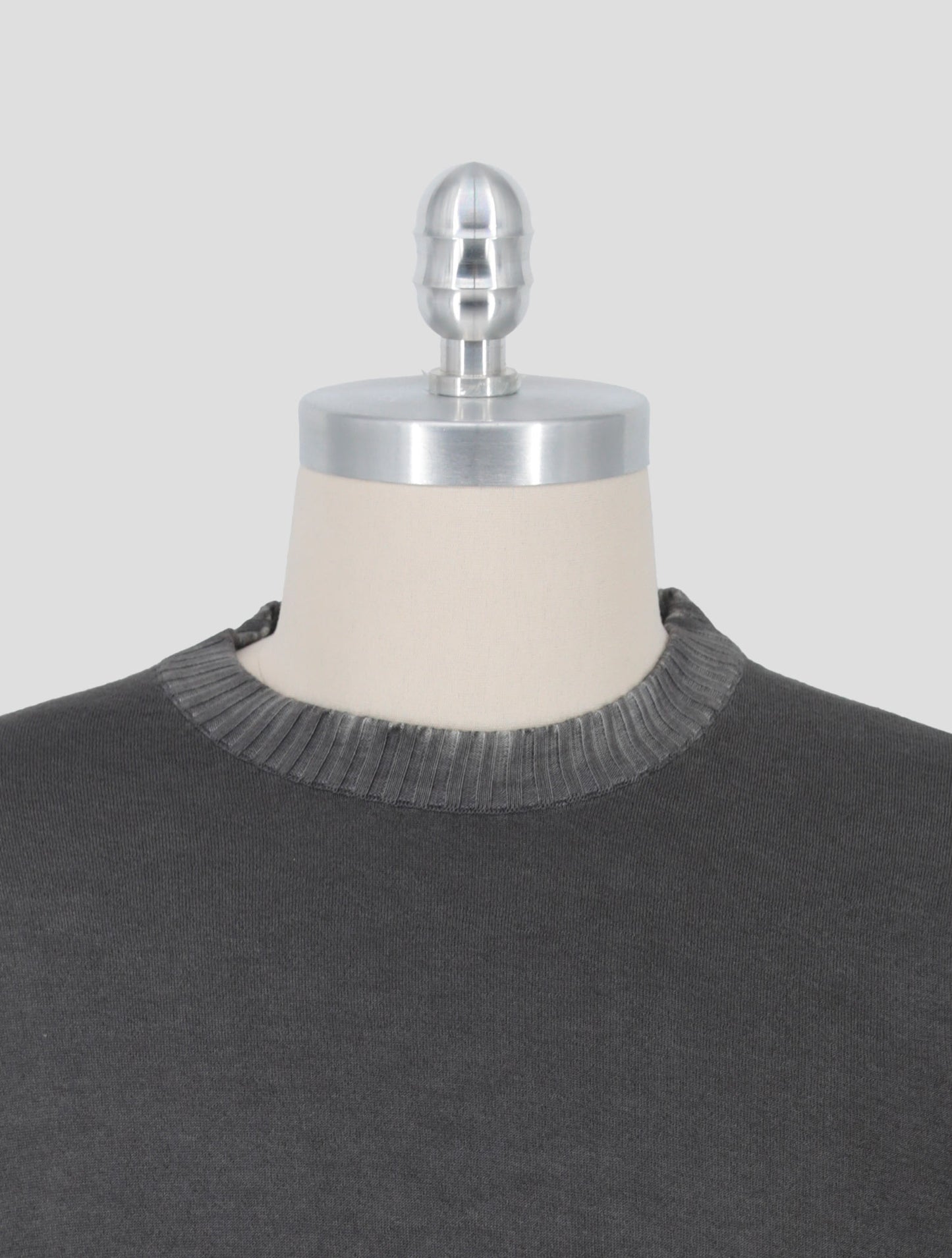 Kiton Gray Yellow Cashmere Silk Sweater Crewneck