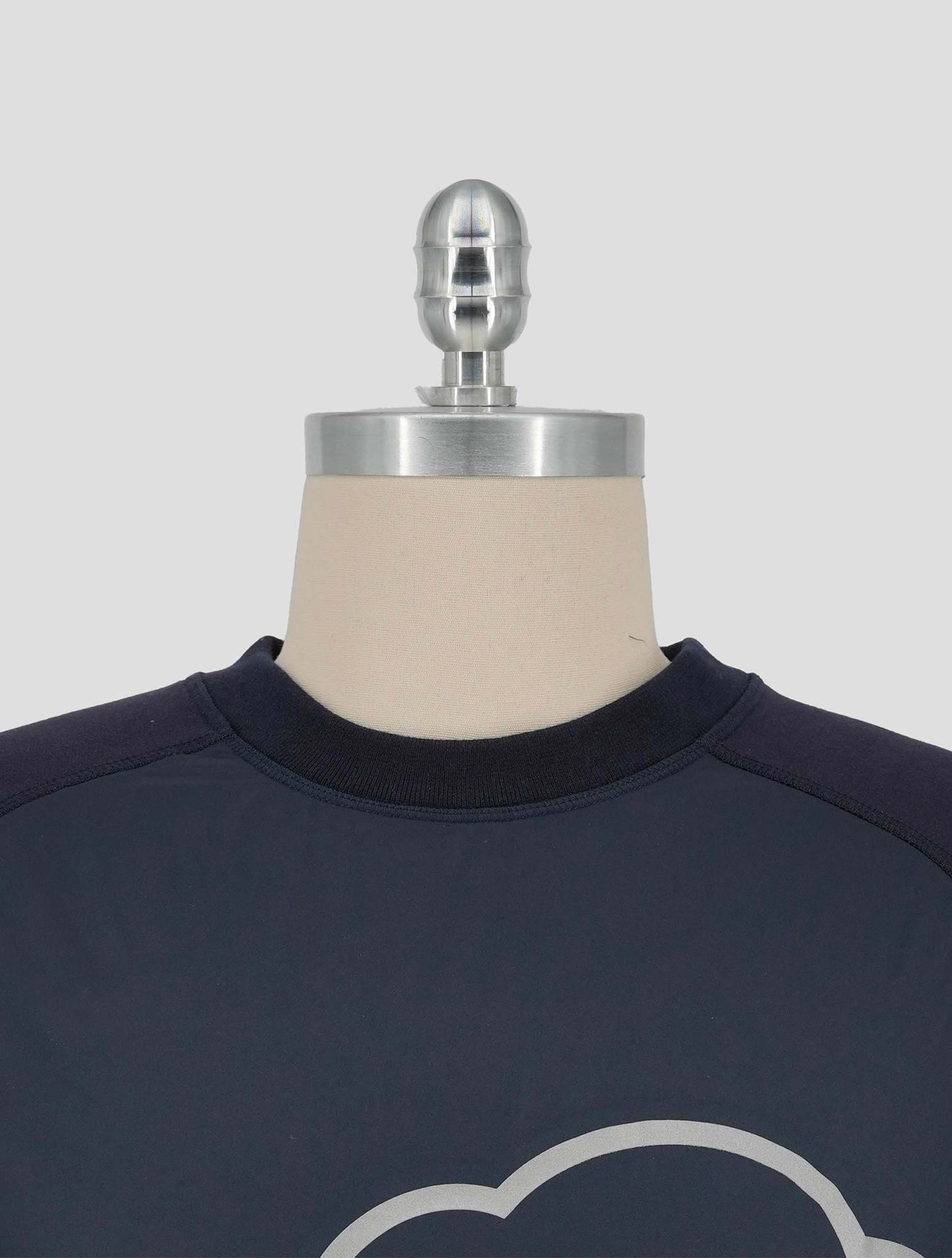 Kiton Knt Blue Cotton Sweater Hoodie