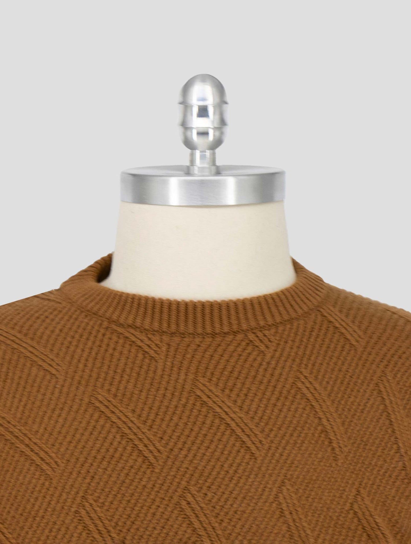 Kiton Brown Vicuna Sweater Crewneck