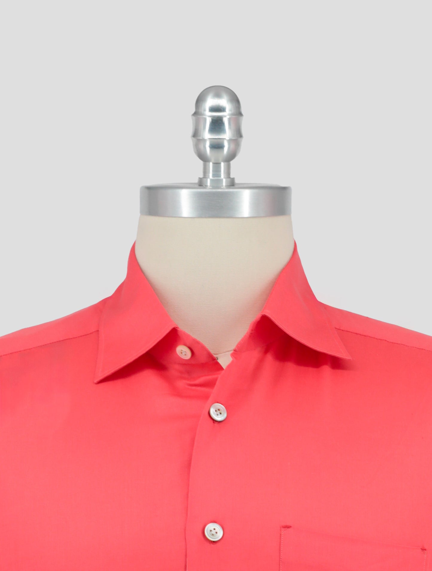 Kiton Red Cotton Linen Shirt