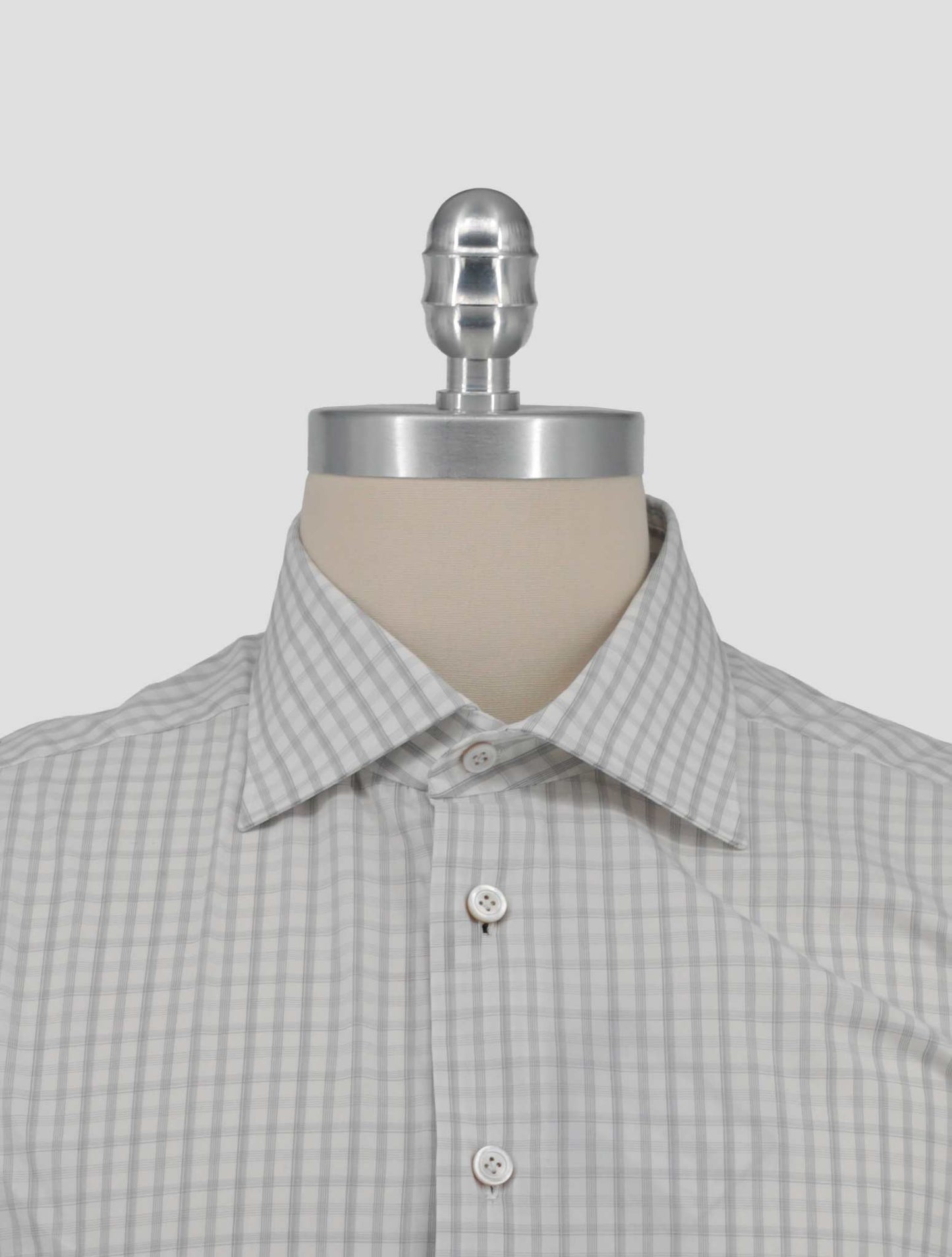 Kiton Light Blue Cotton Shirt