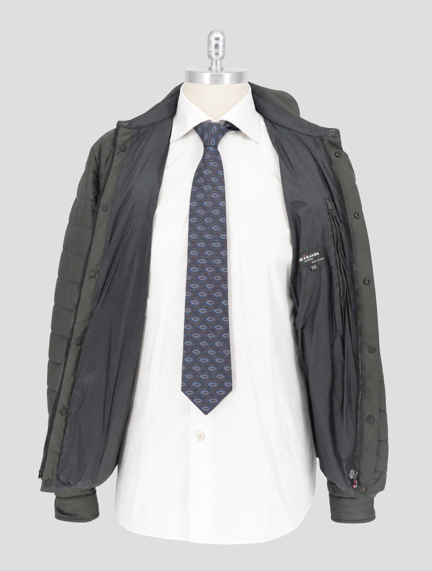 Kiton Green Pl Coat