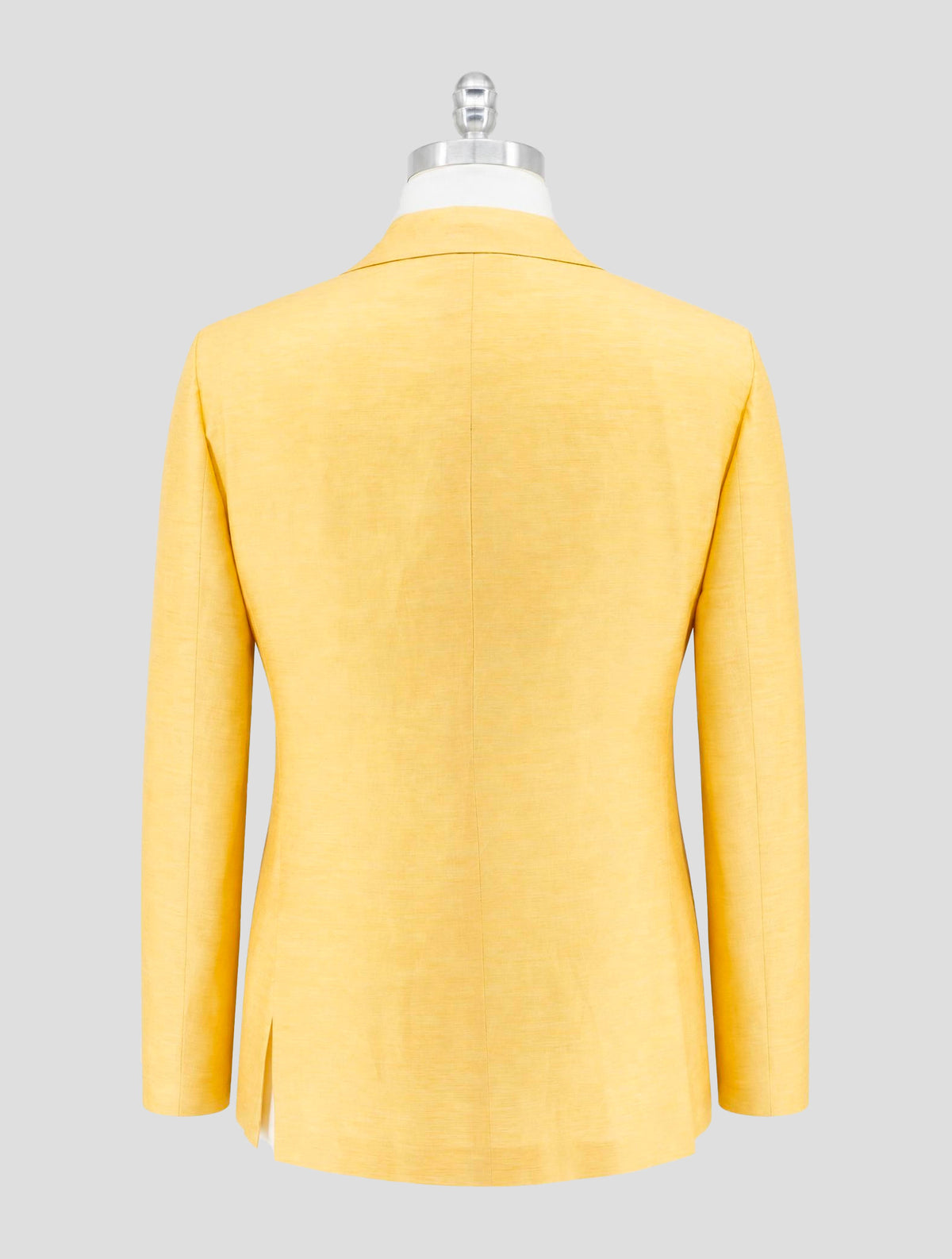 Kiton Yellow Cotton Linen Blaazer