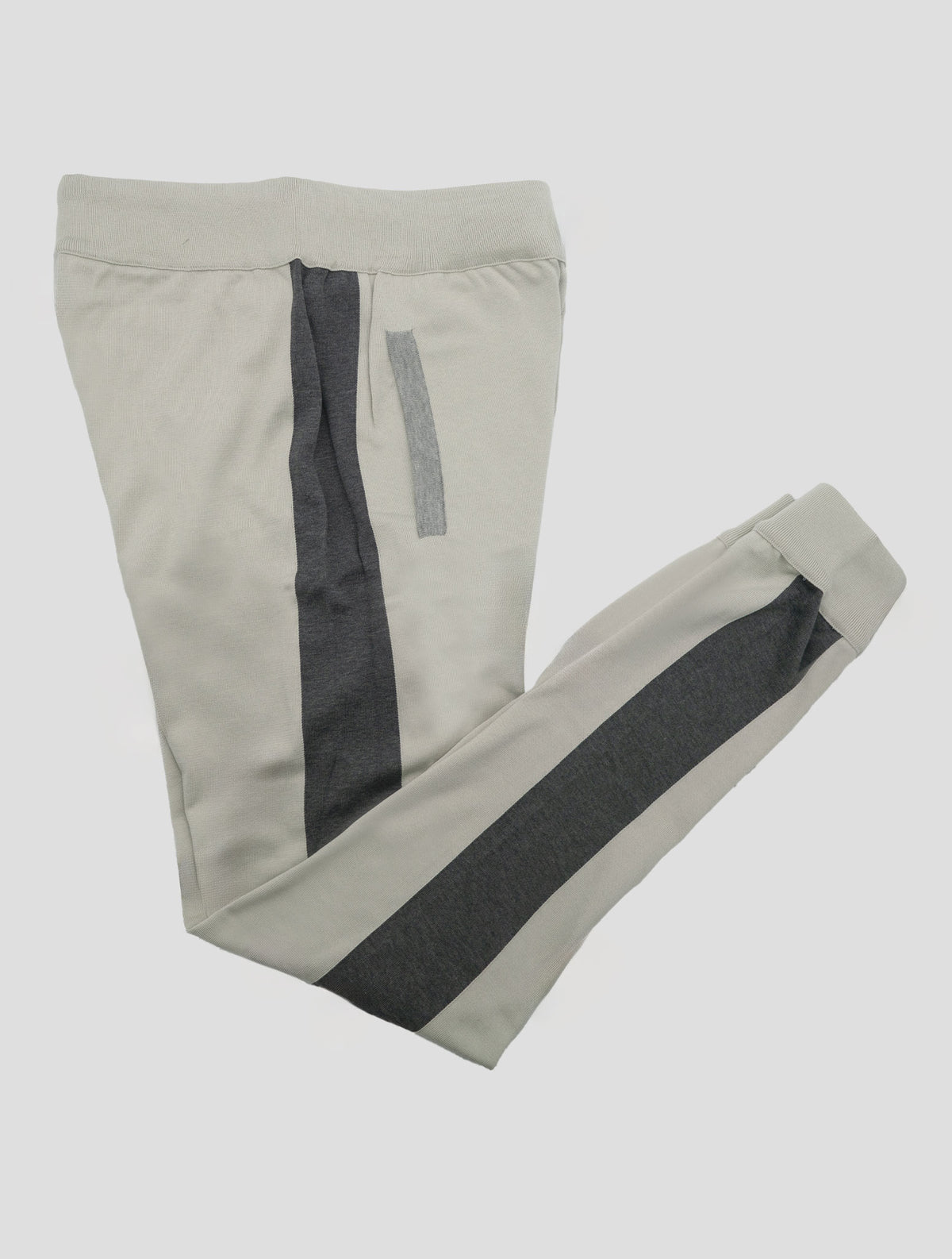 Kiton Gray Cotton Jogging Pants