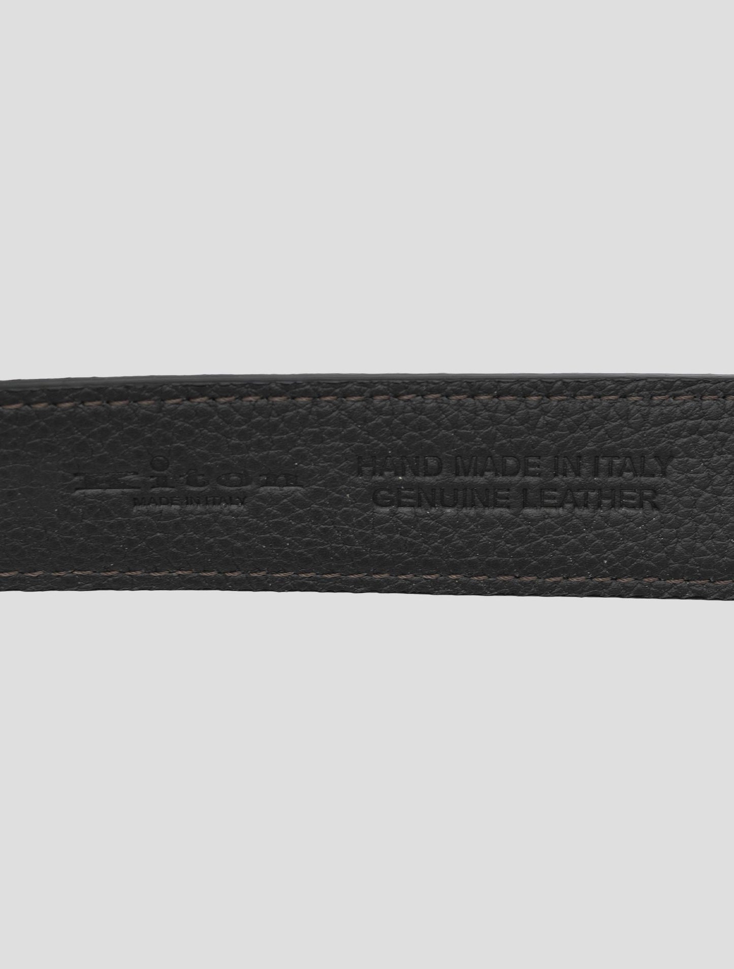 Kiton Beige Leather Suede Belt