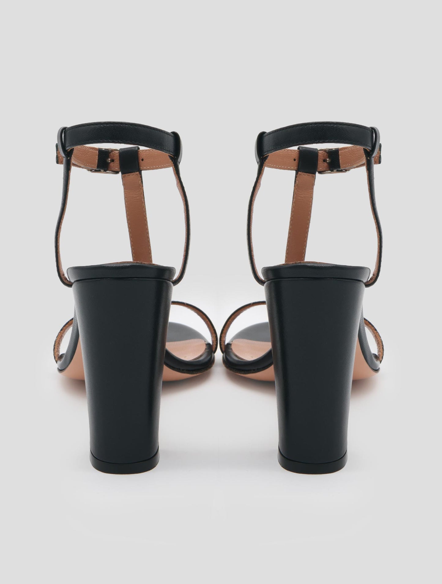 Kiton Black Leather Sandals Women