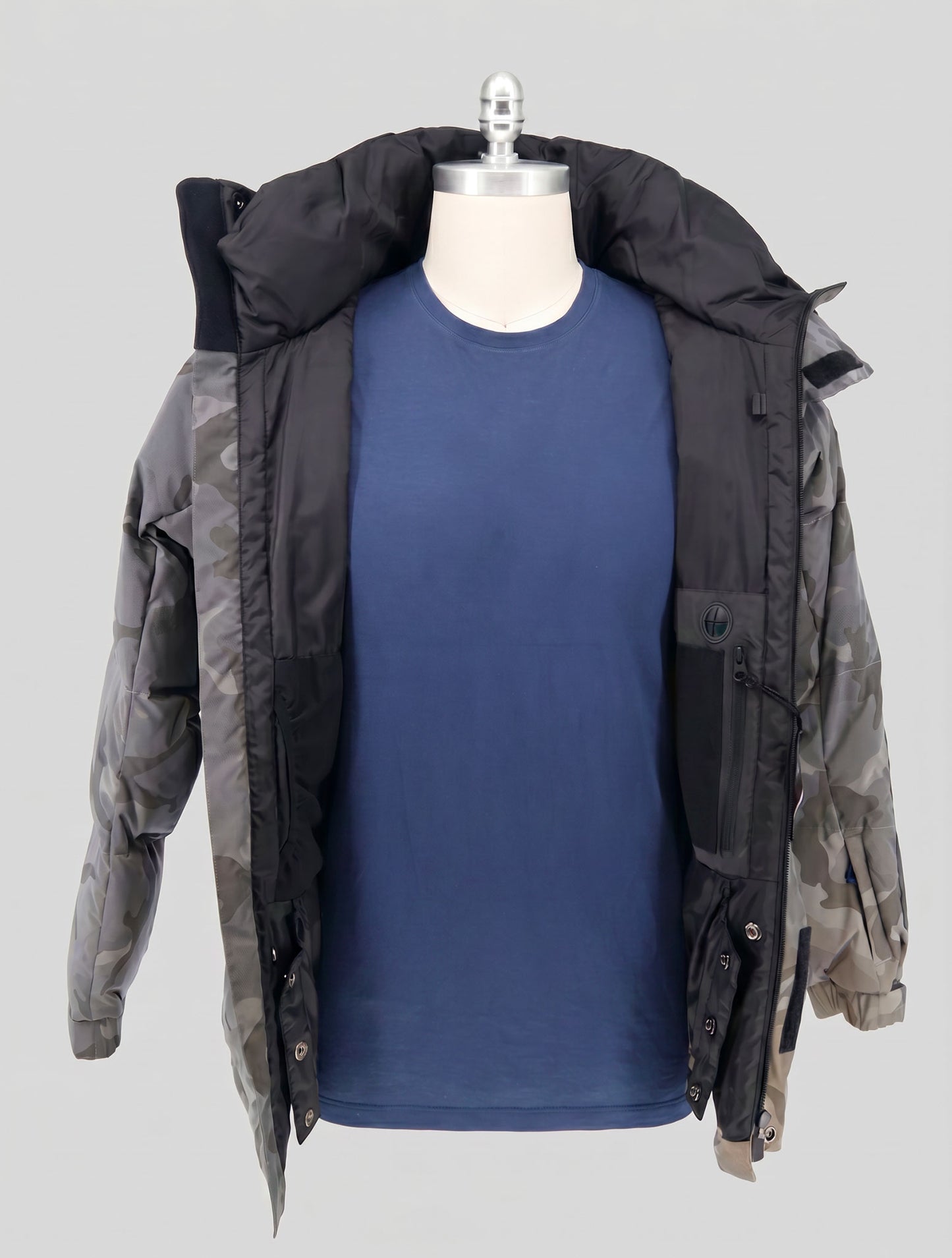 Kiton Knt Gray Pes Coat