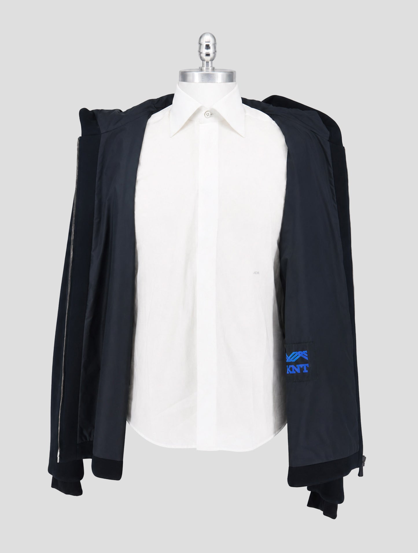 Kiton Knt Black Modal Coat