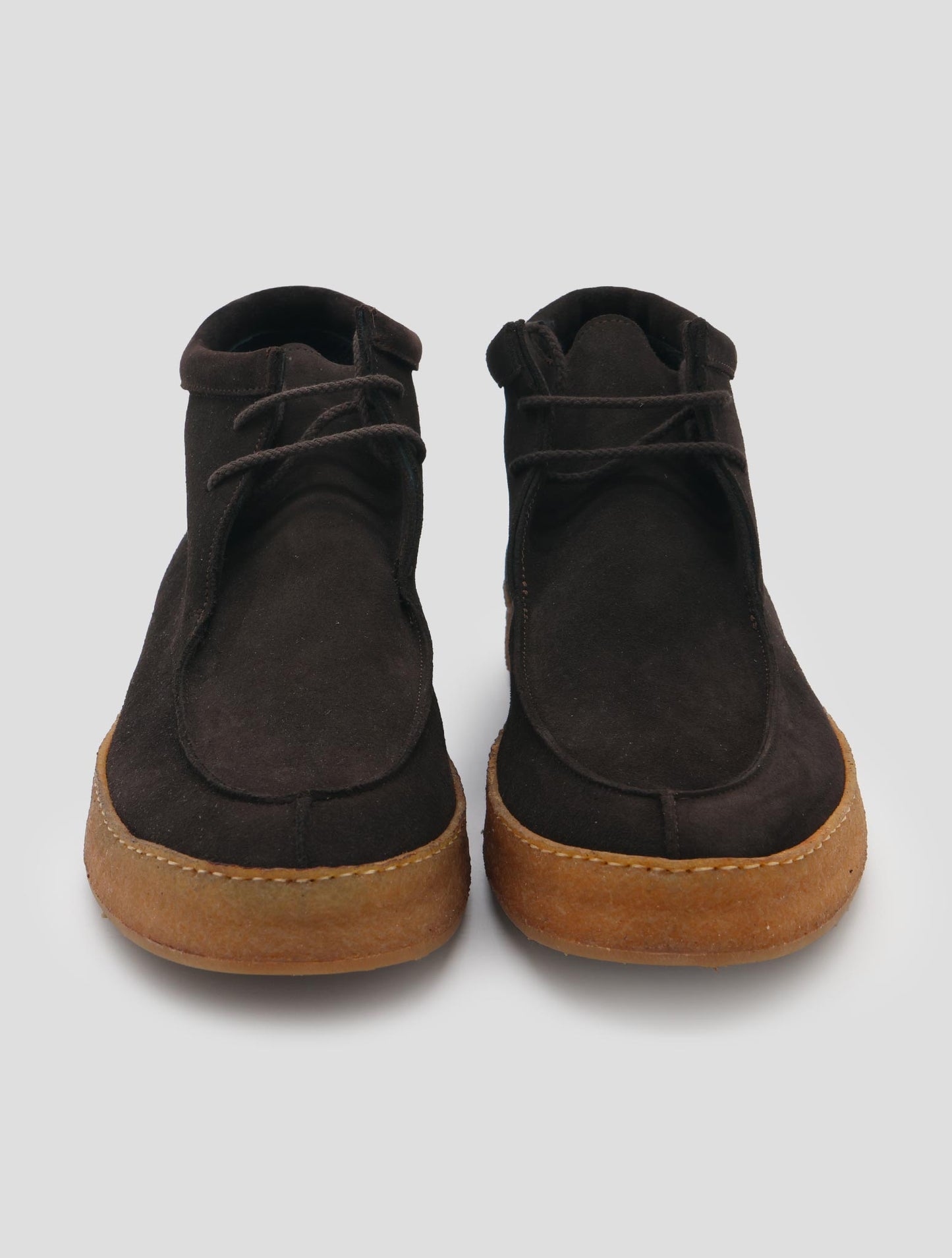 Kiton Brown Leather Suede Boots