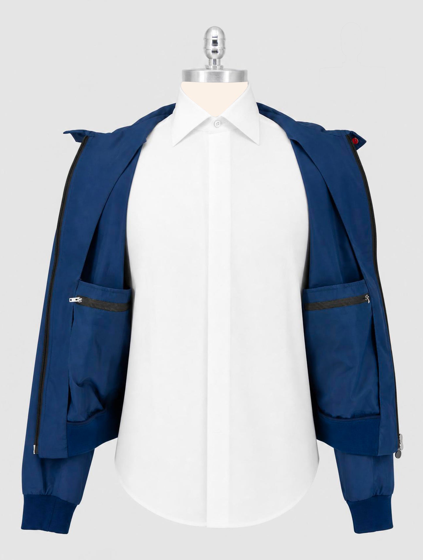 Kiton Blue Pl Coat