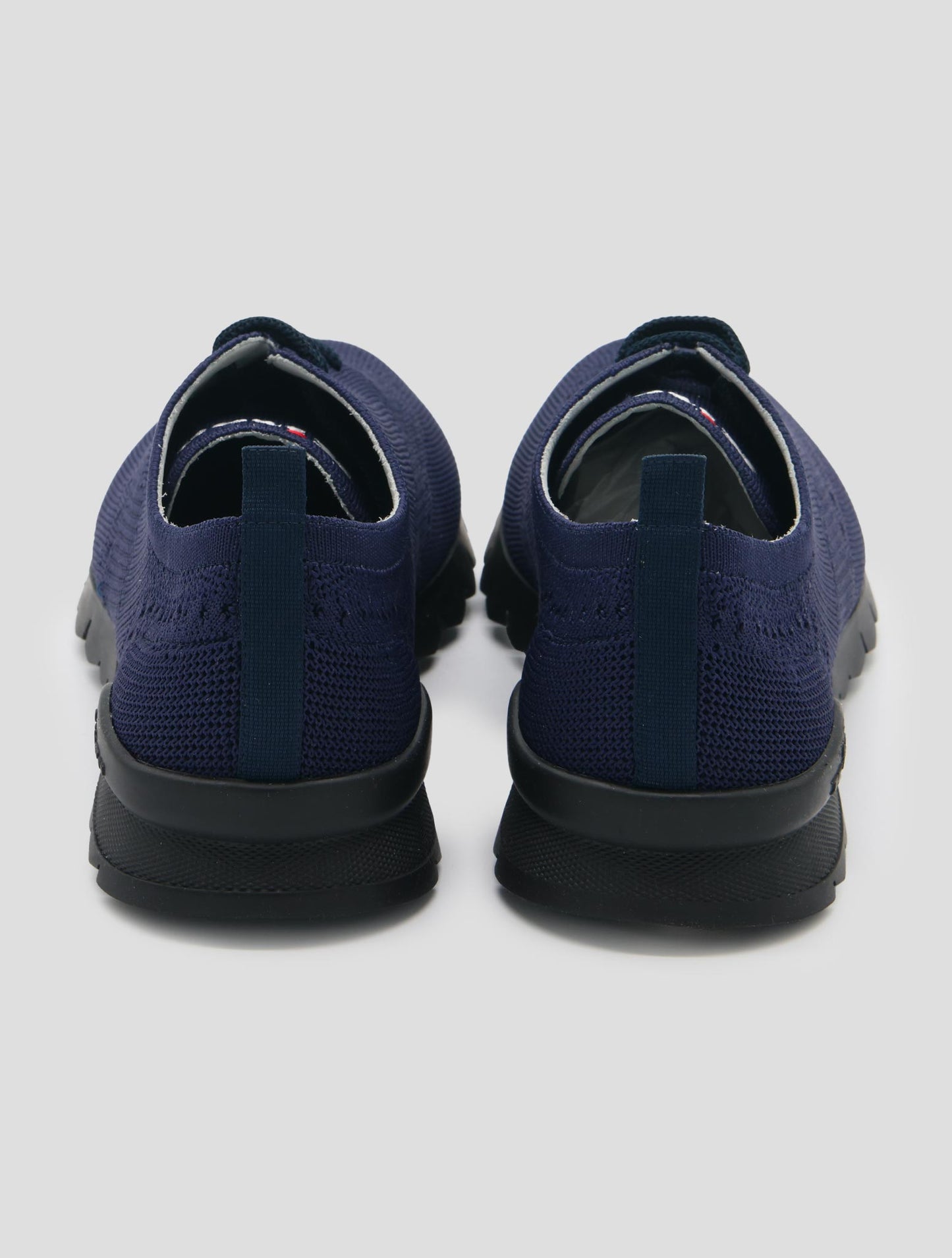 Kiton Blue Cotton Ea Sneakers