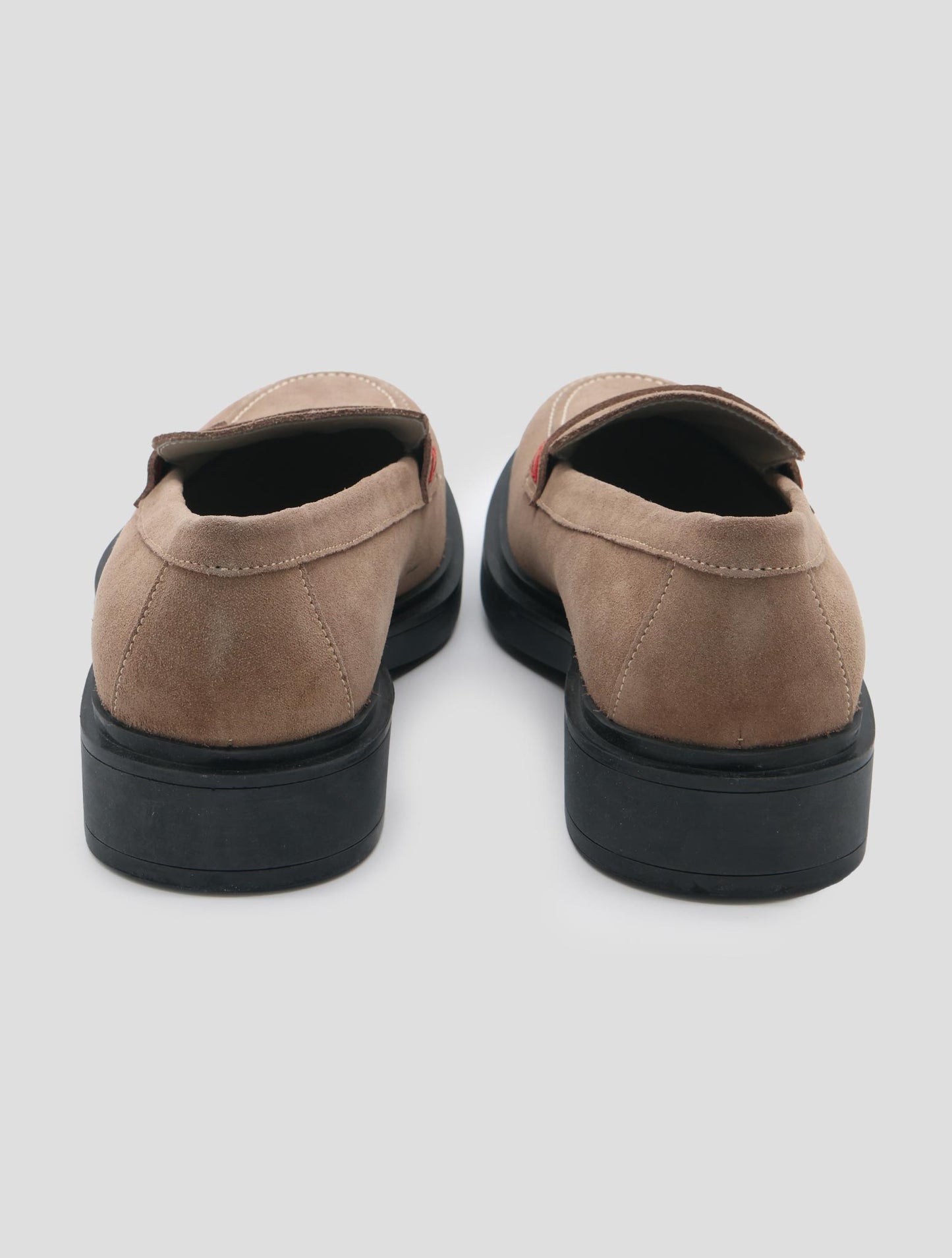 Kiton Beige Leather Suede Loafers