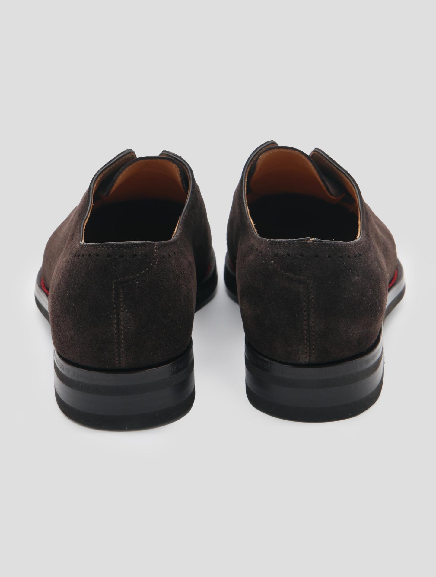 Kiton Brown Leather Suede Dress Shoes