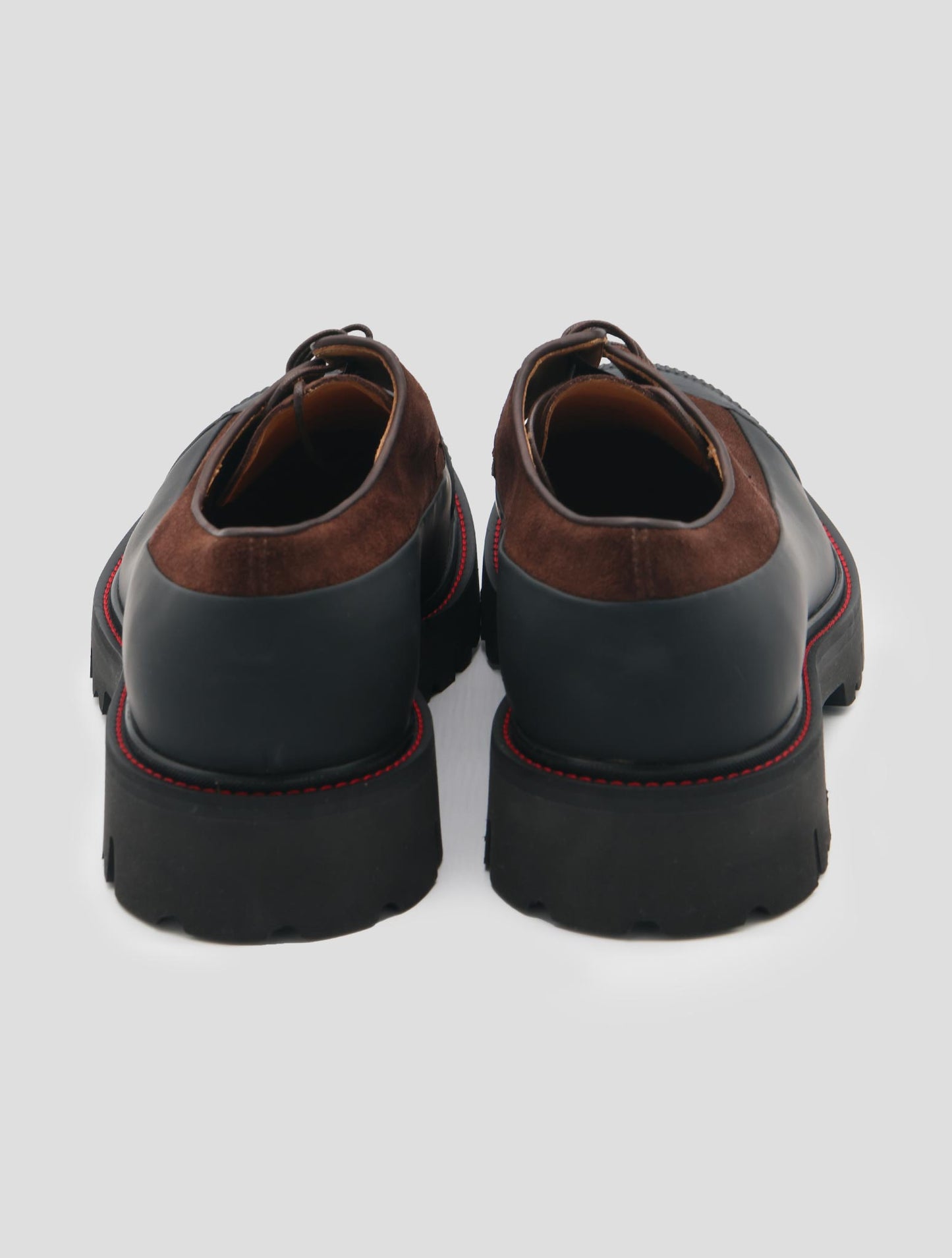 Kiton Brown Leather Suede Shoes