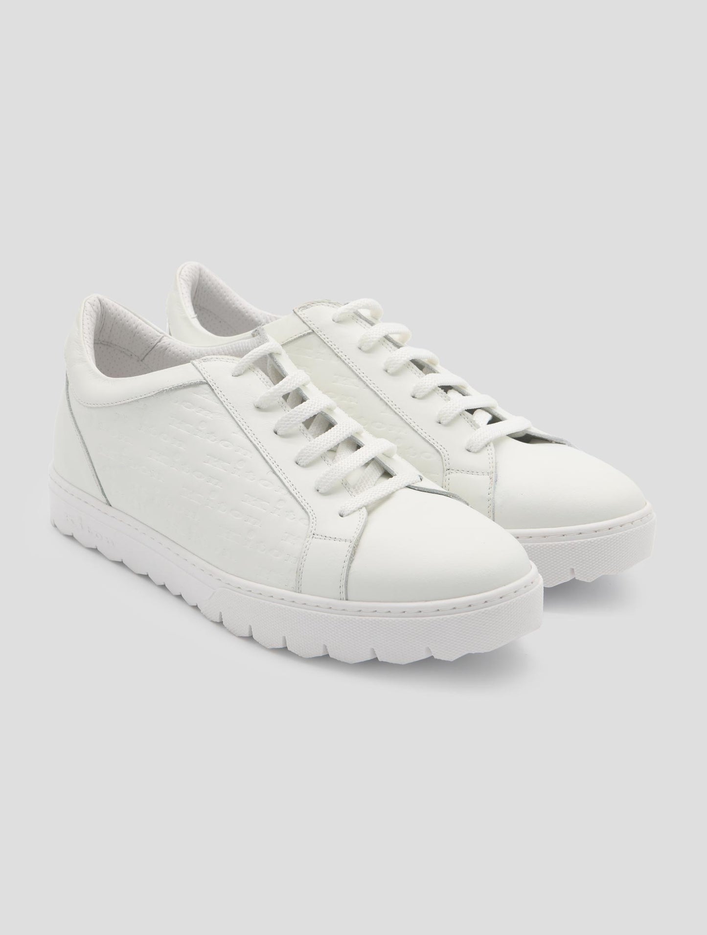 Kiton White Leather Sneakers