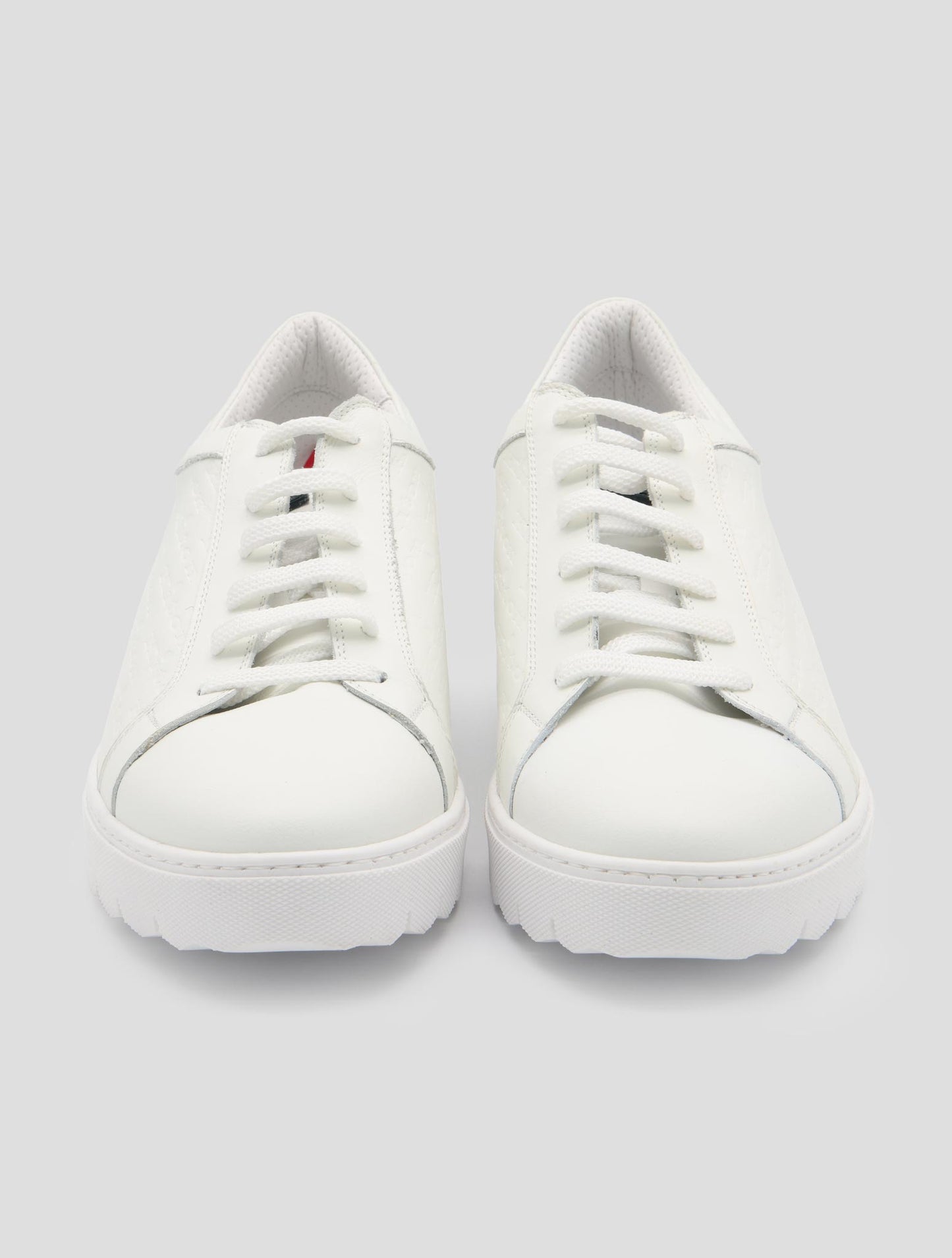 Kiton White Leather Sneakers