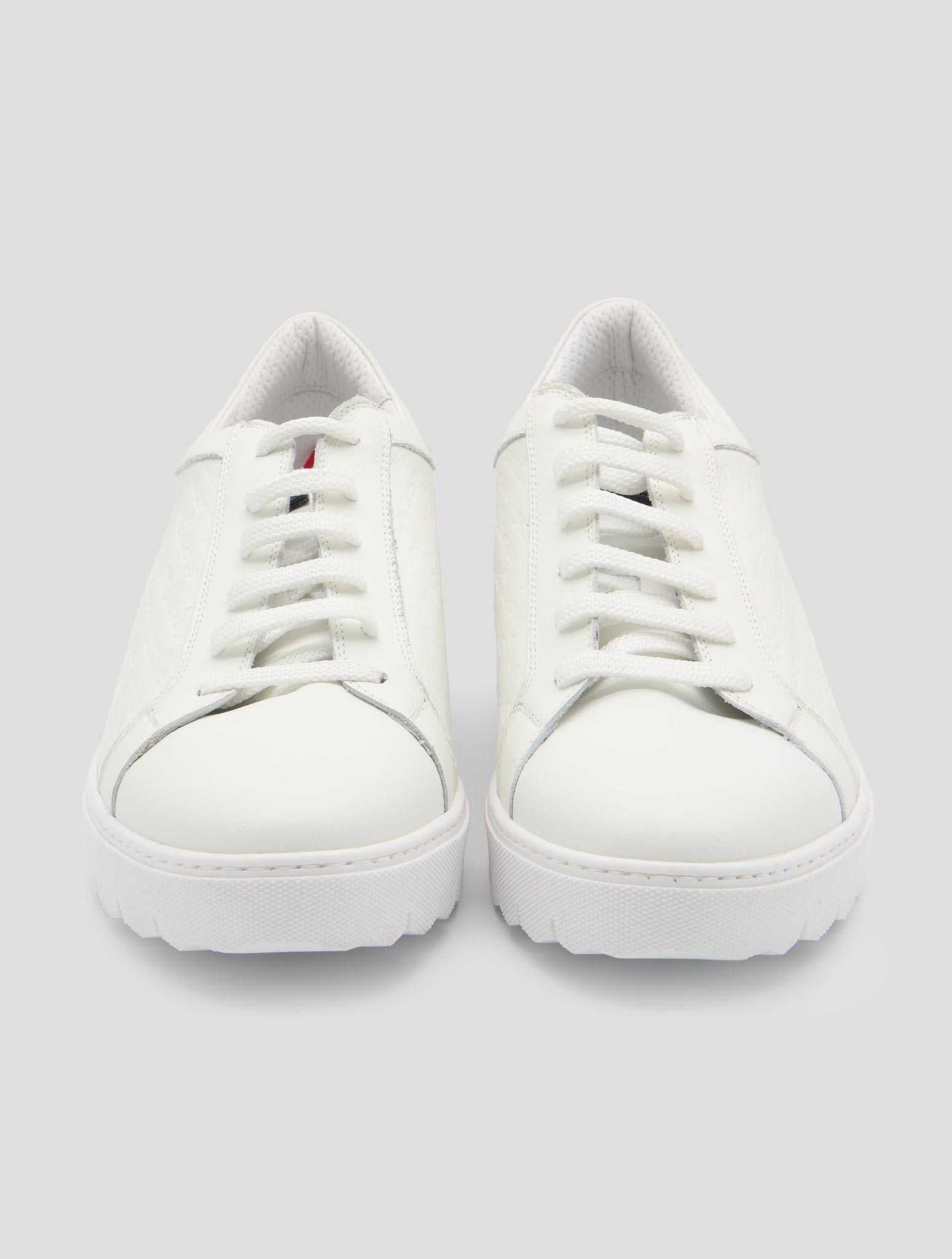 Kiton White Leather Sneakers