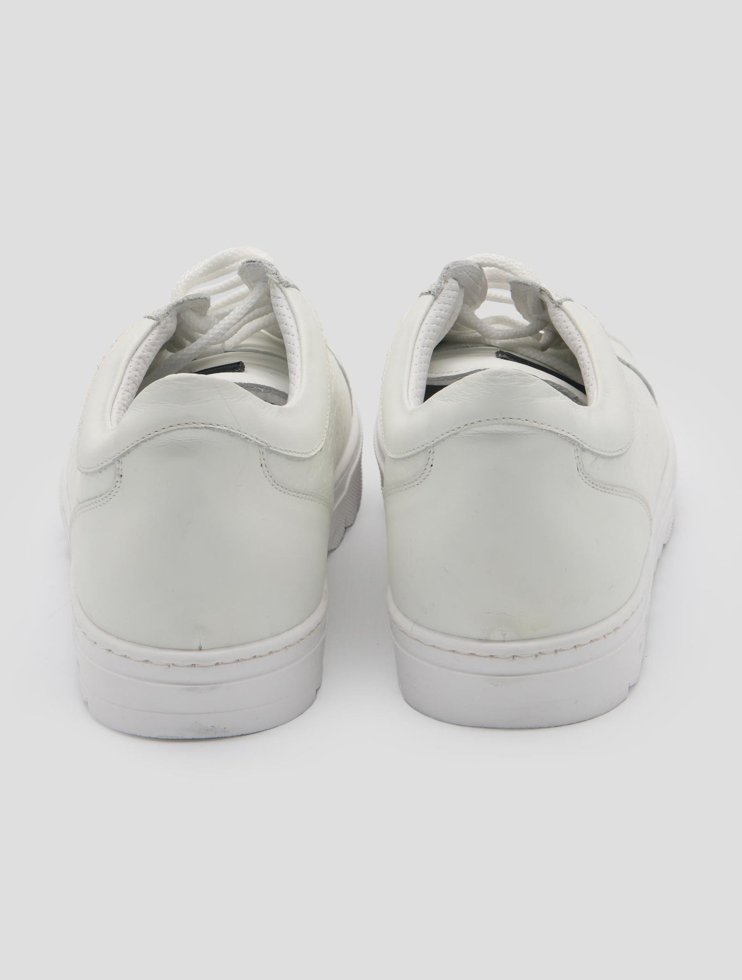 Kiton White Leather Sneakers