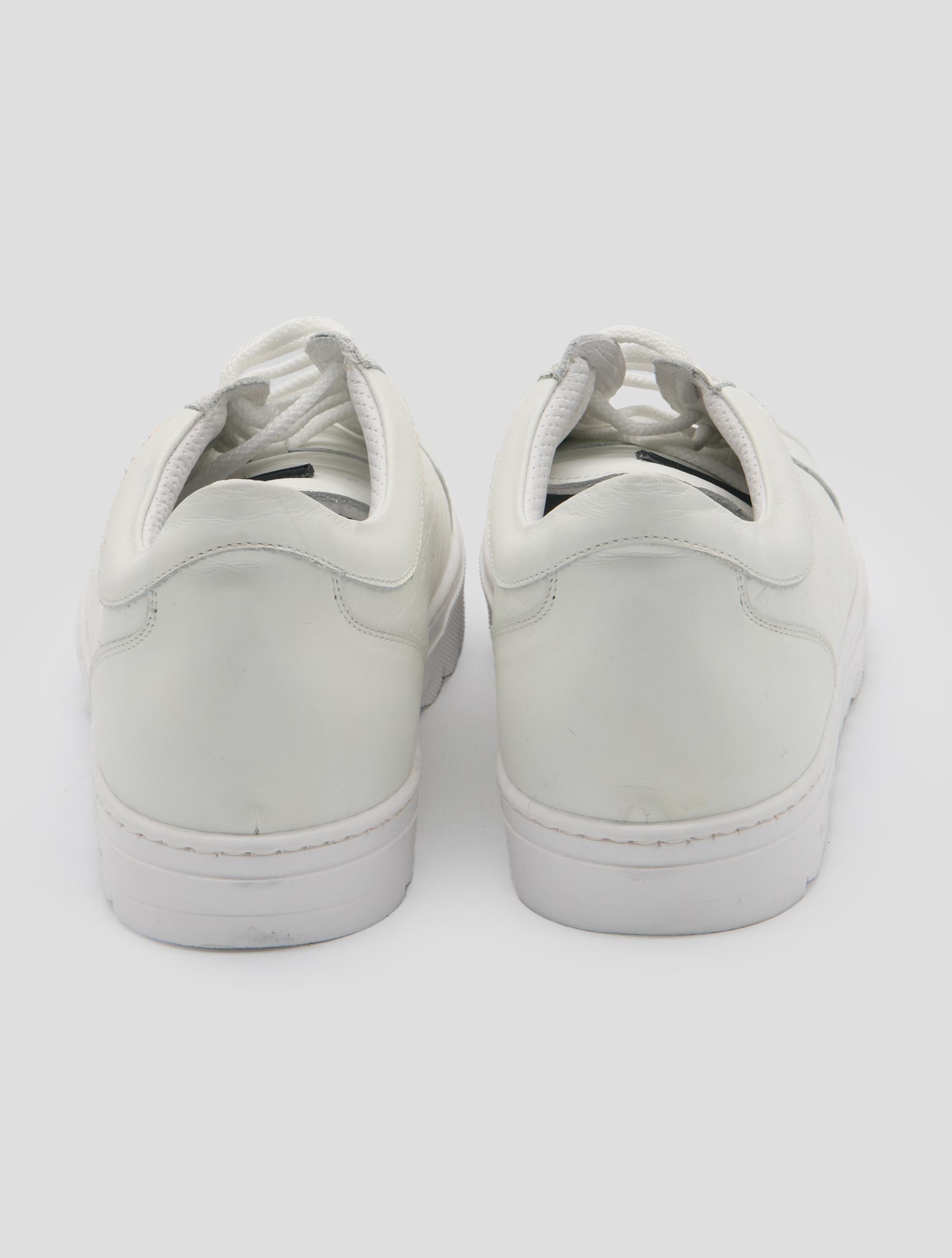 Kiton White Leather Sneakers