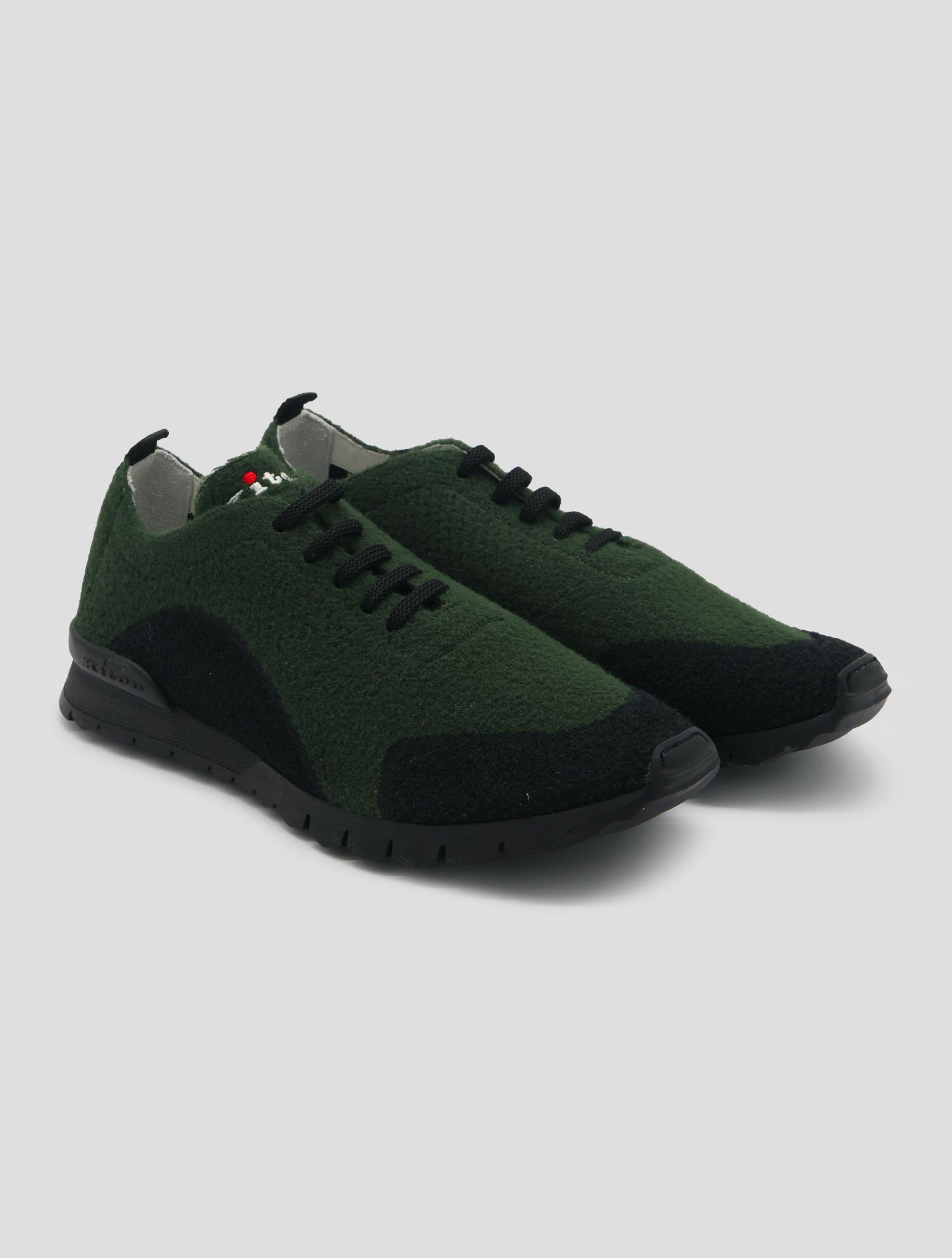 Kiton Gran Blue Pl Pa Wool Sneakers