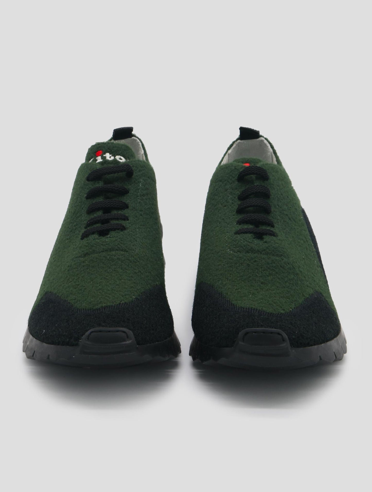 Kiton Gran Blue Pl Pa Wool Sneakers