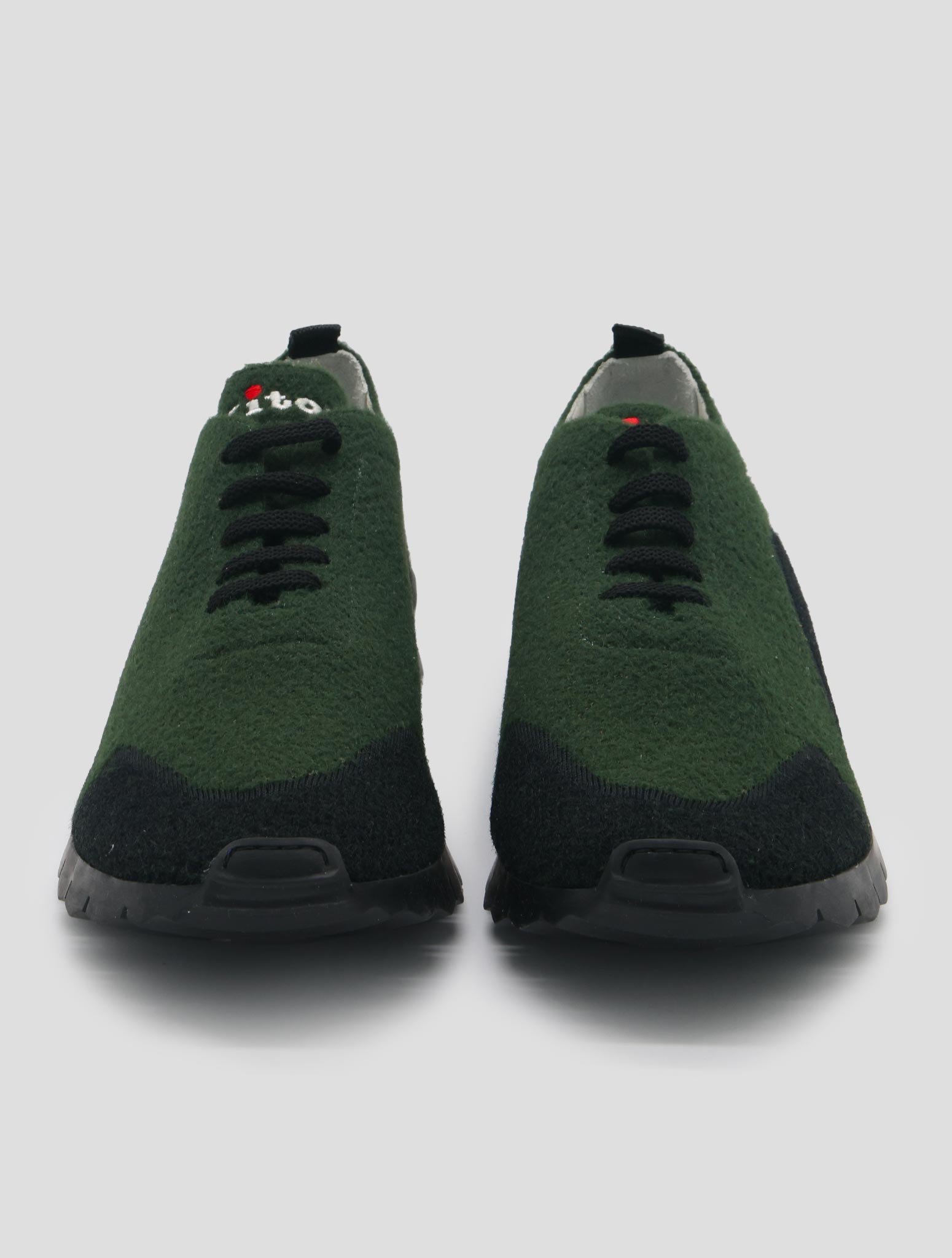 Kiton Gran Blue Pl Pa Wool Sneakers