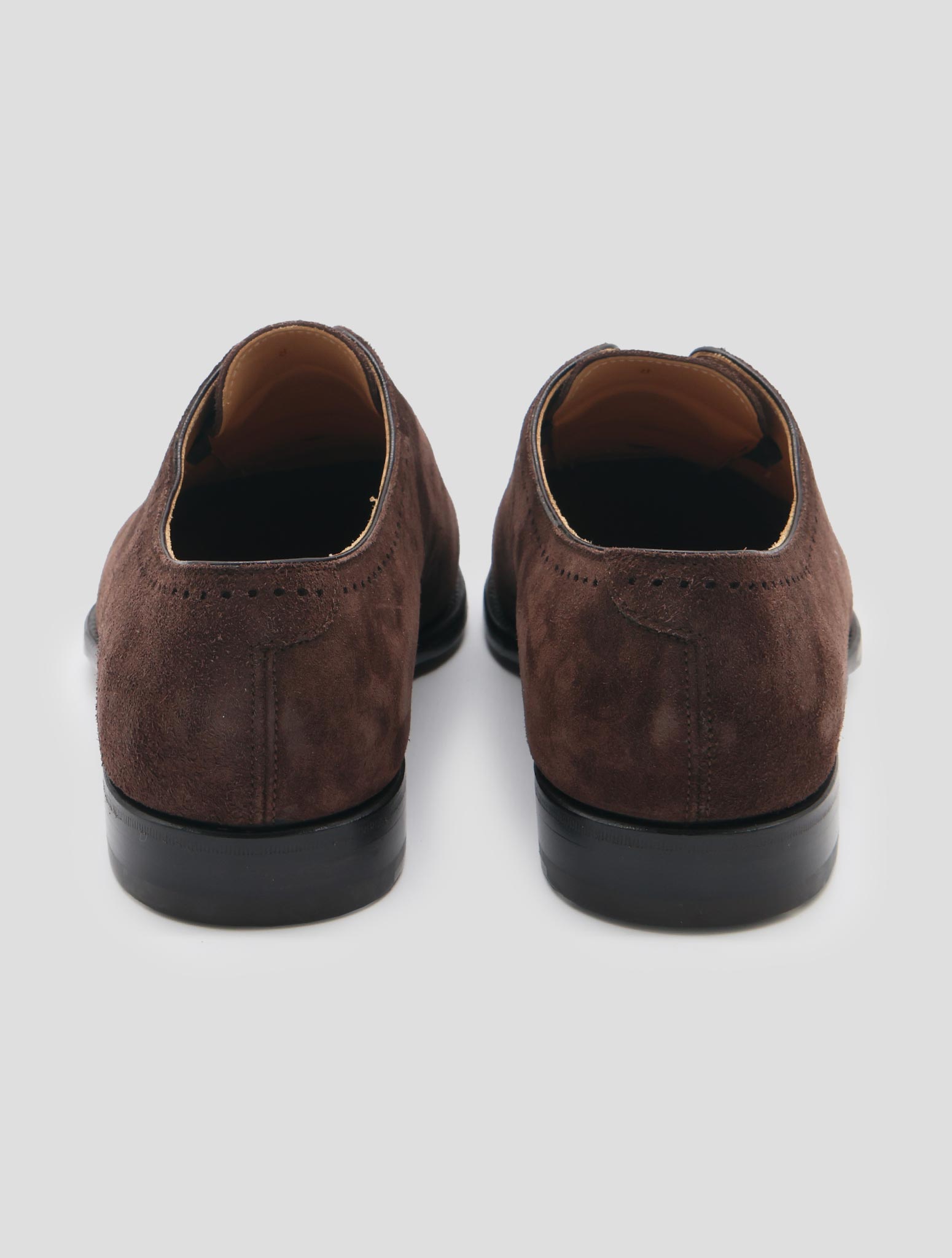 Kiton Brown Leather Suede Derss Shoes
