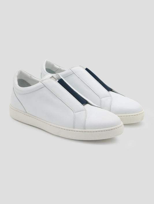 Kiton White Leather Sneakers