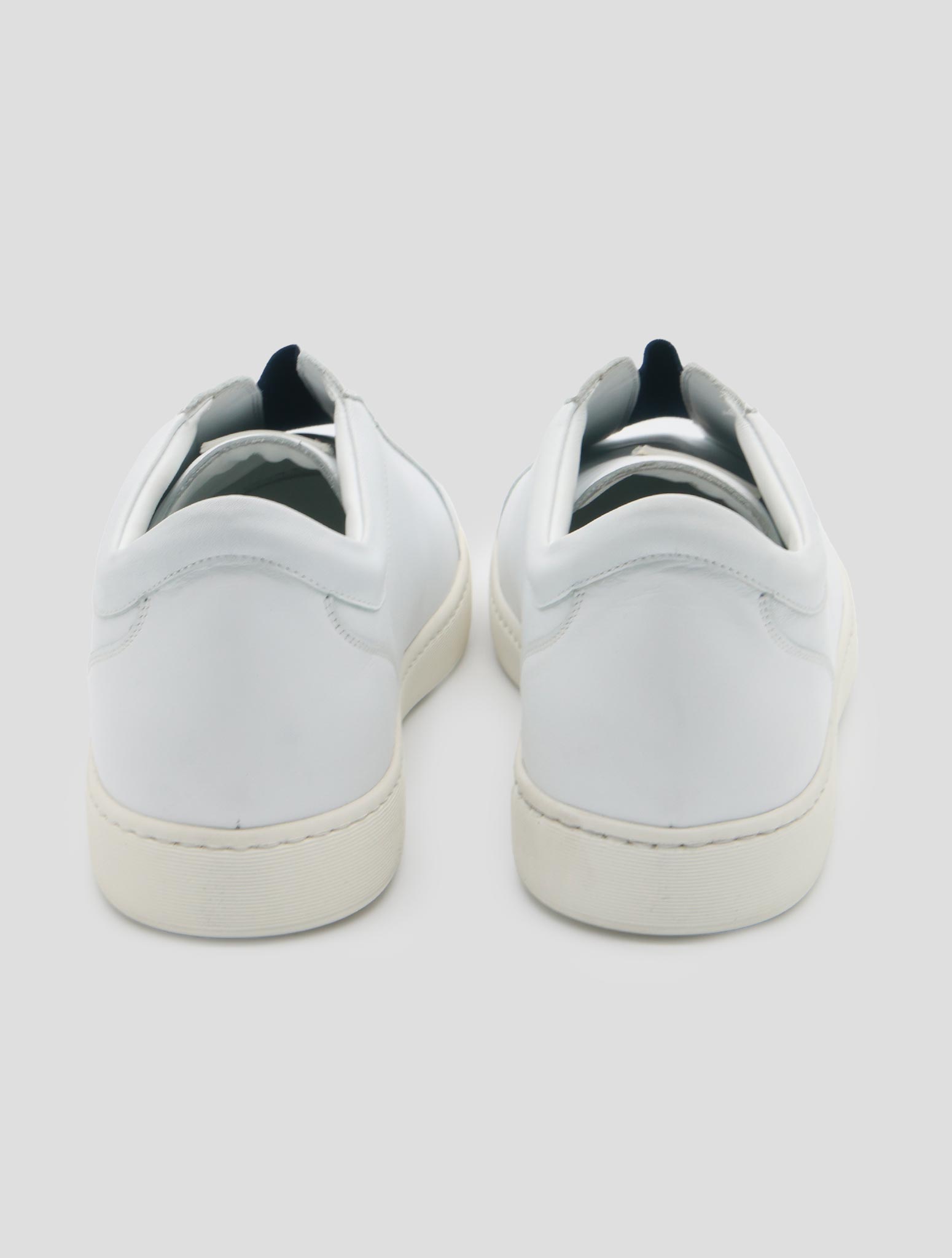 Kiton White Leather Sneakers