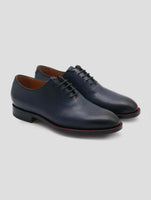 Kiton Blue Leather Dress Shoes
