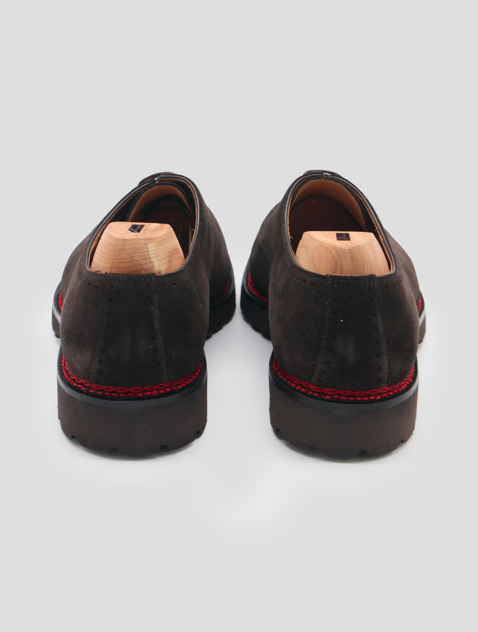 Kiton Brown Leather Suede Dress Shoes
